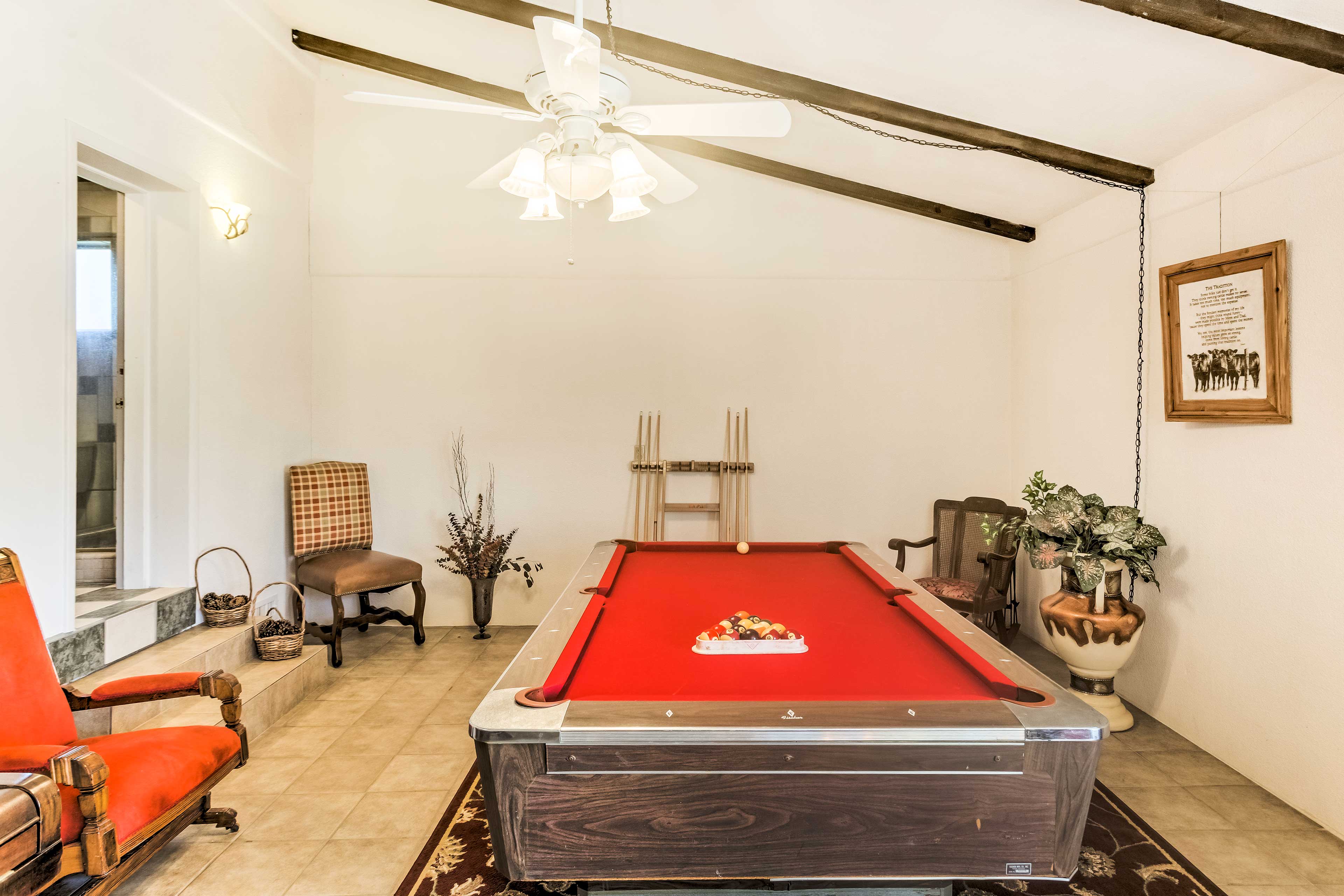 Game Room | Pool Table | Piano