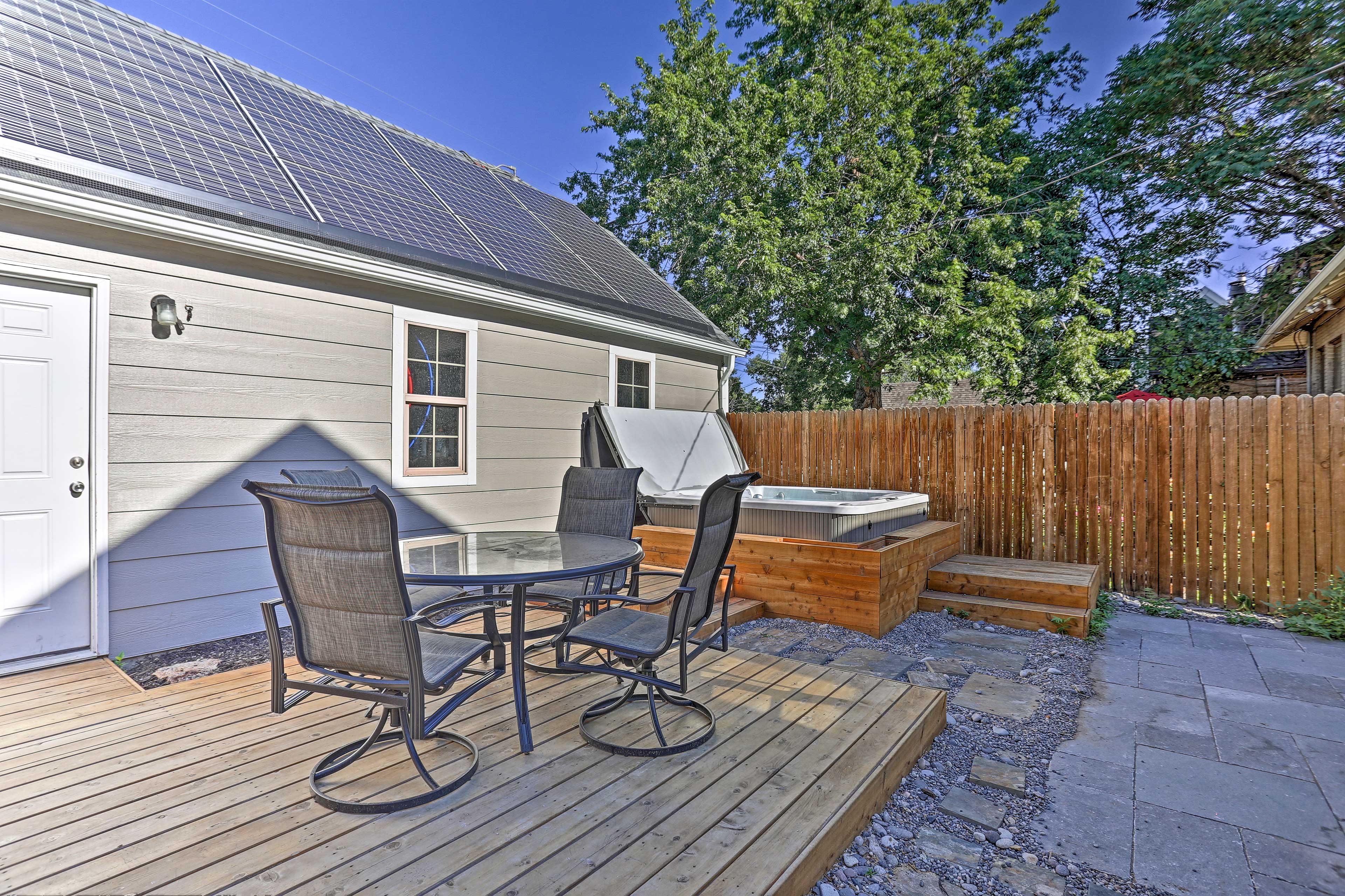 Dine al fresco on the deck at this updated vacation rental!