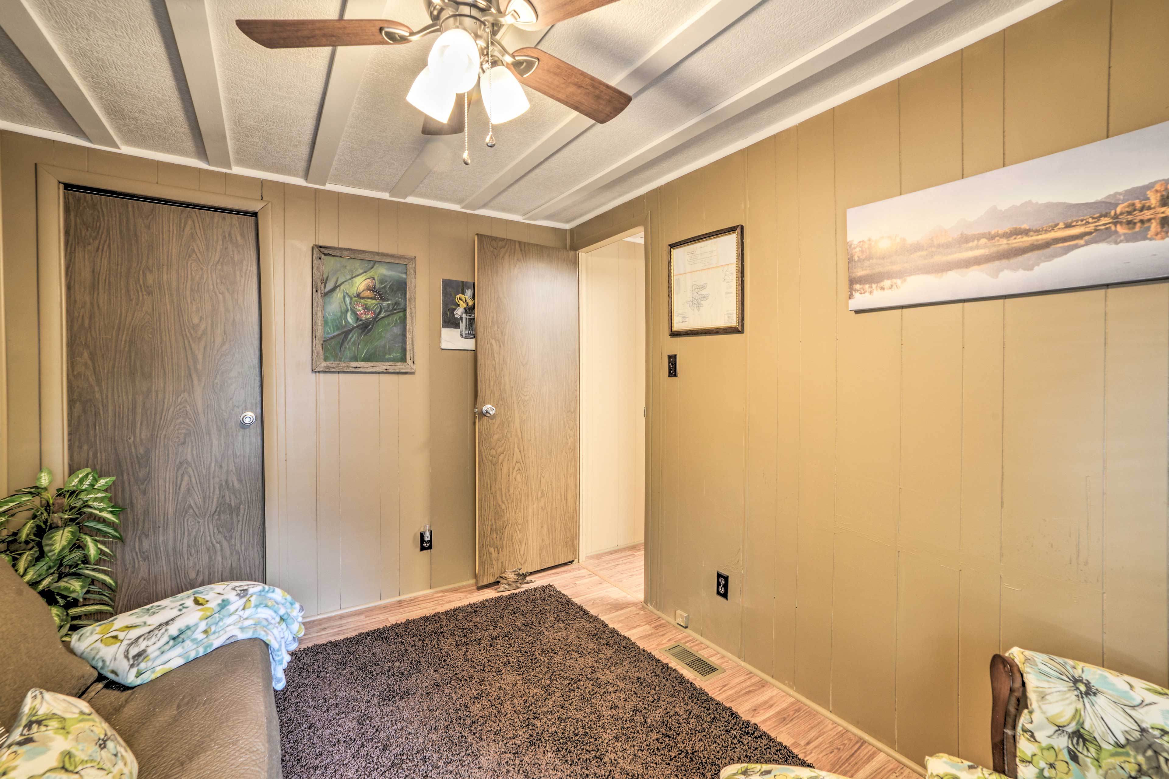 All of the bedrooms offer ceiling fans!