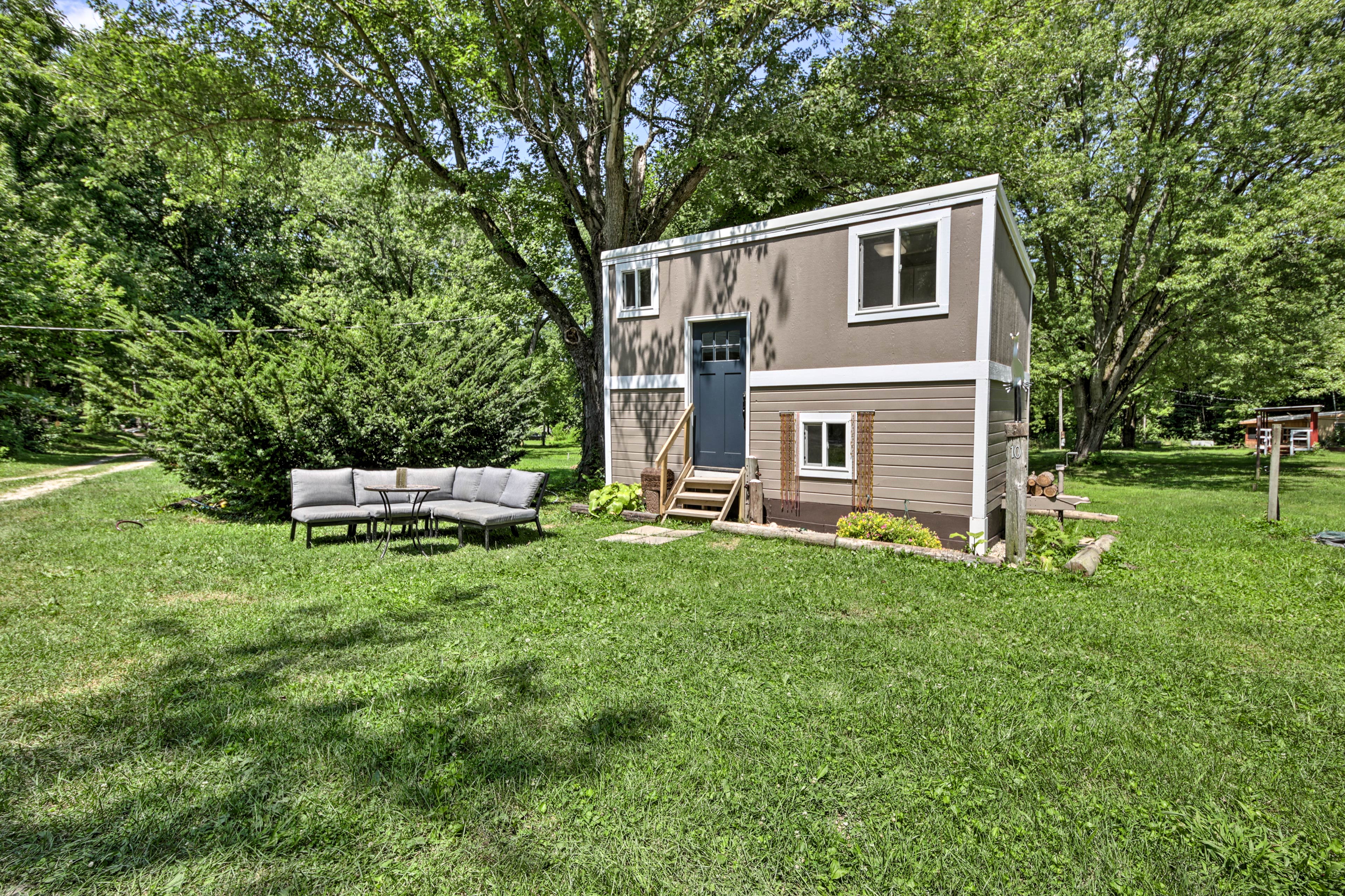 Head to Greencastle and stay at this tiny house!