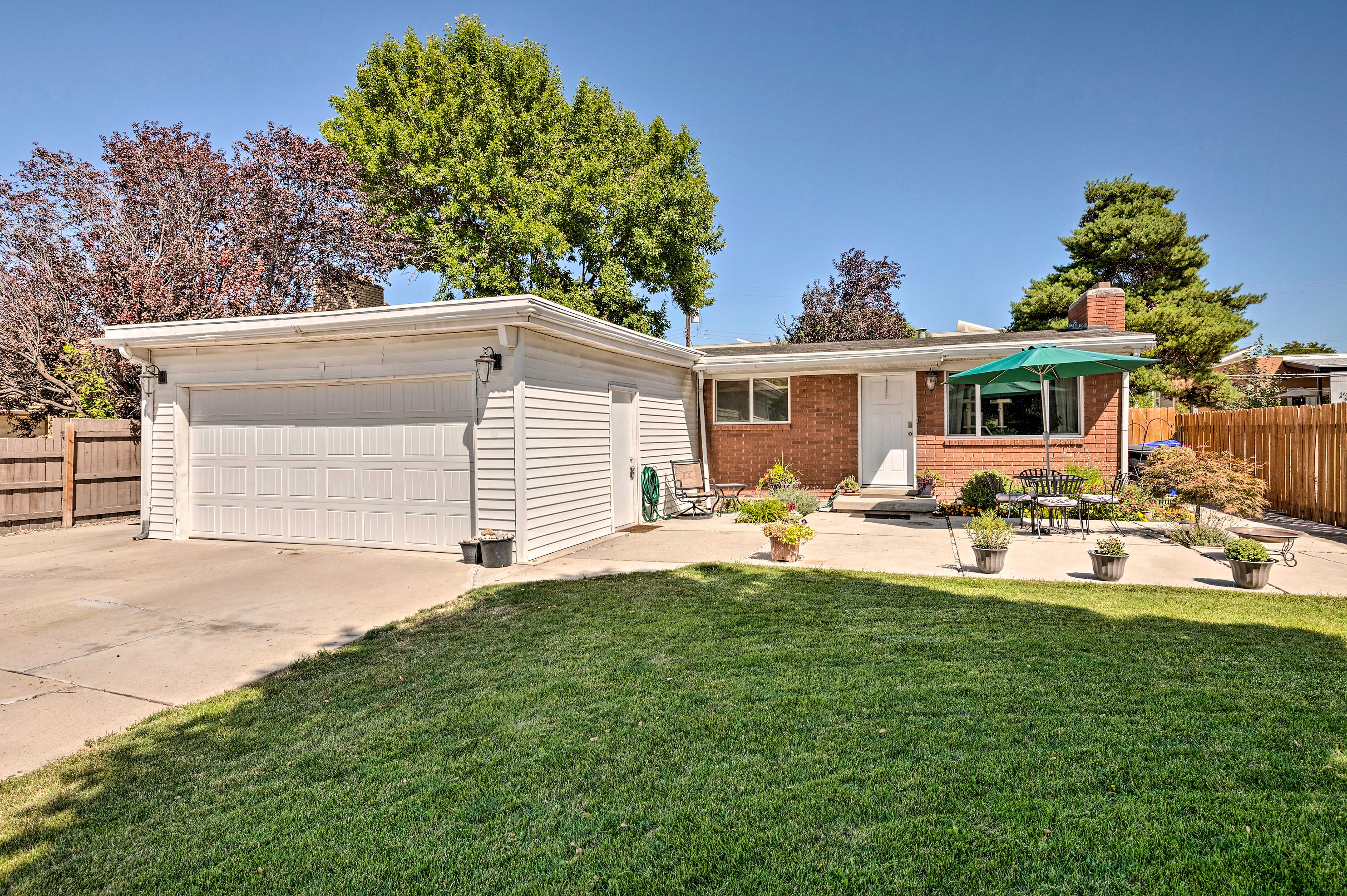 This basement apartment is located in a residential area of Salt Lake City.