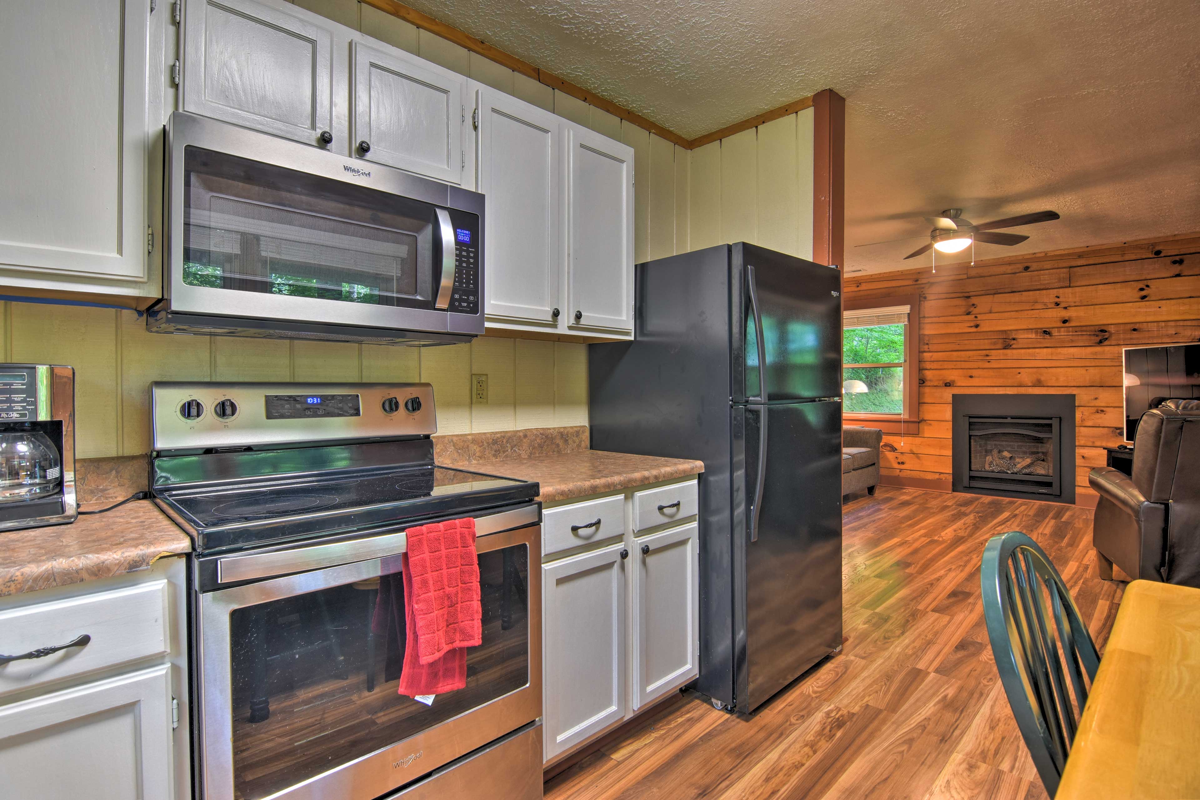 Prepare a 5-star feast with the stainless steel appliances.