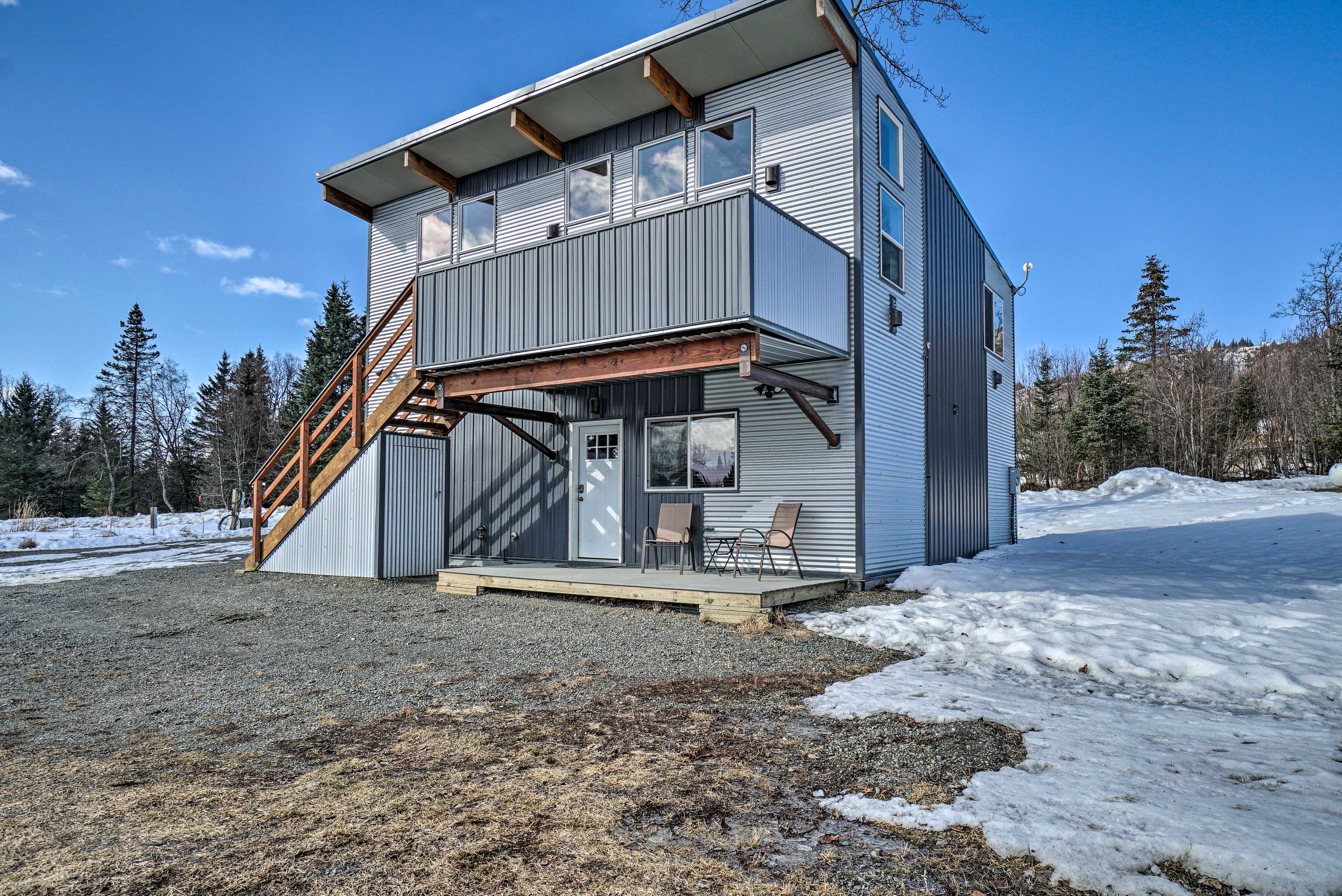 Exterior | Driveway Parking (2 Vehicles) | Upper-Floor Unit