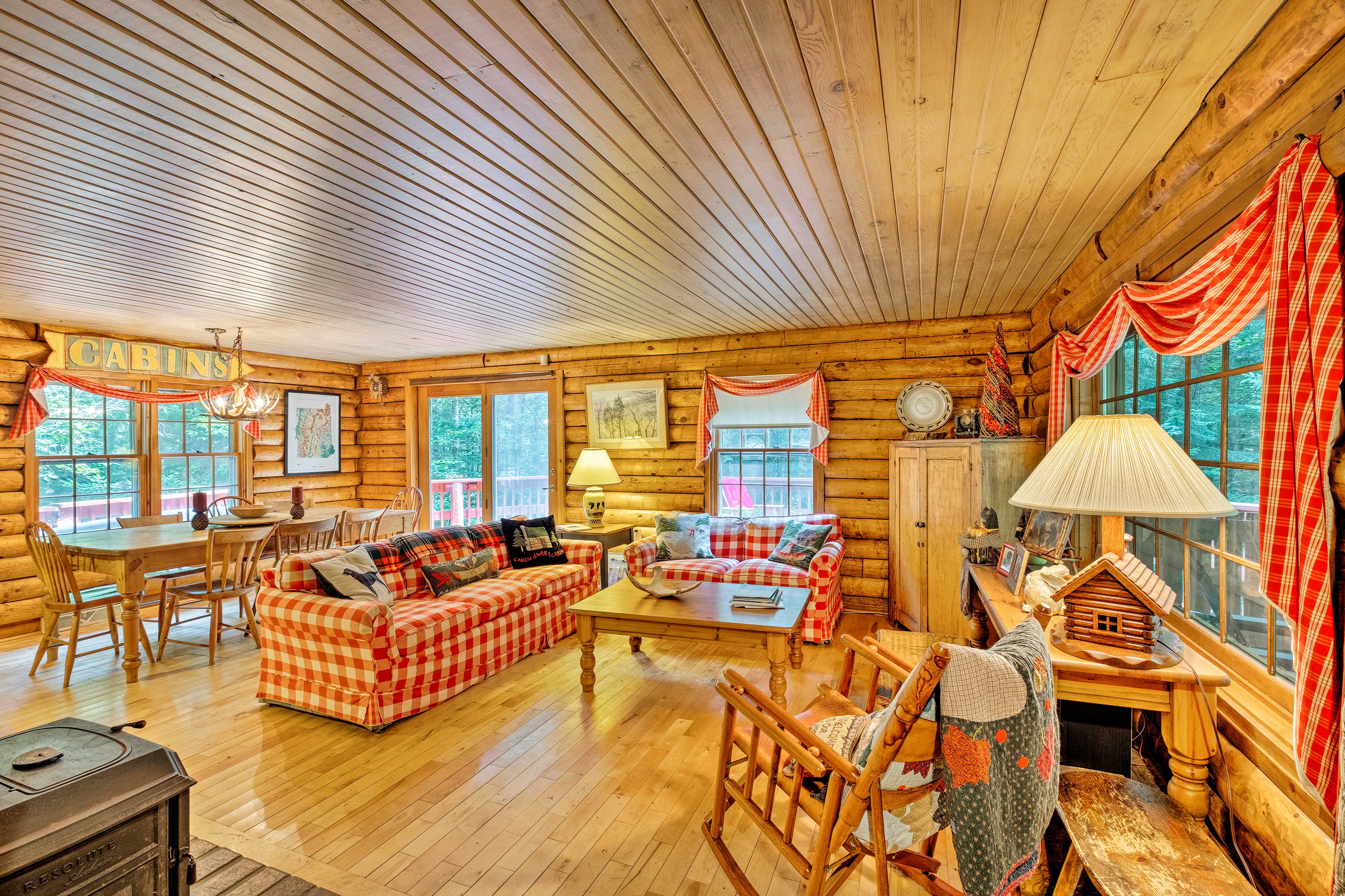 Living Room | Wood-Burning Stove (Wood Provided) | Main Level