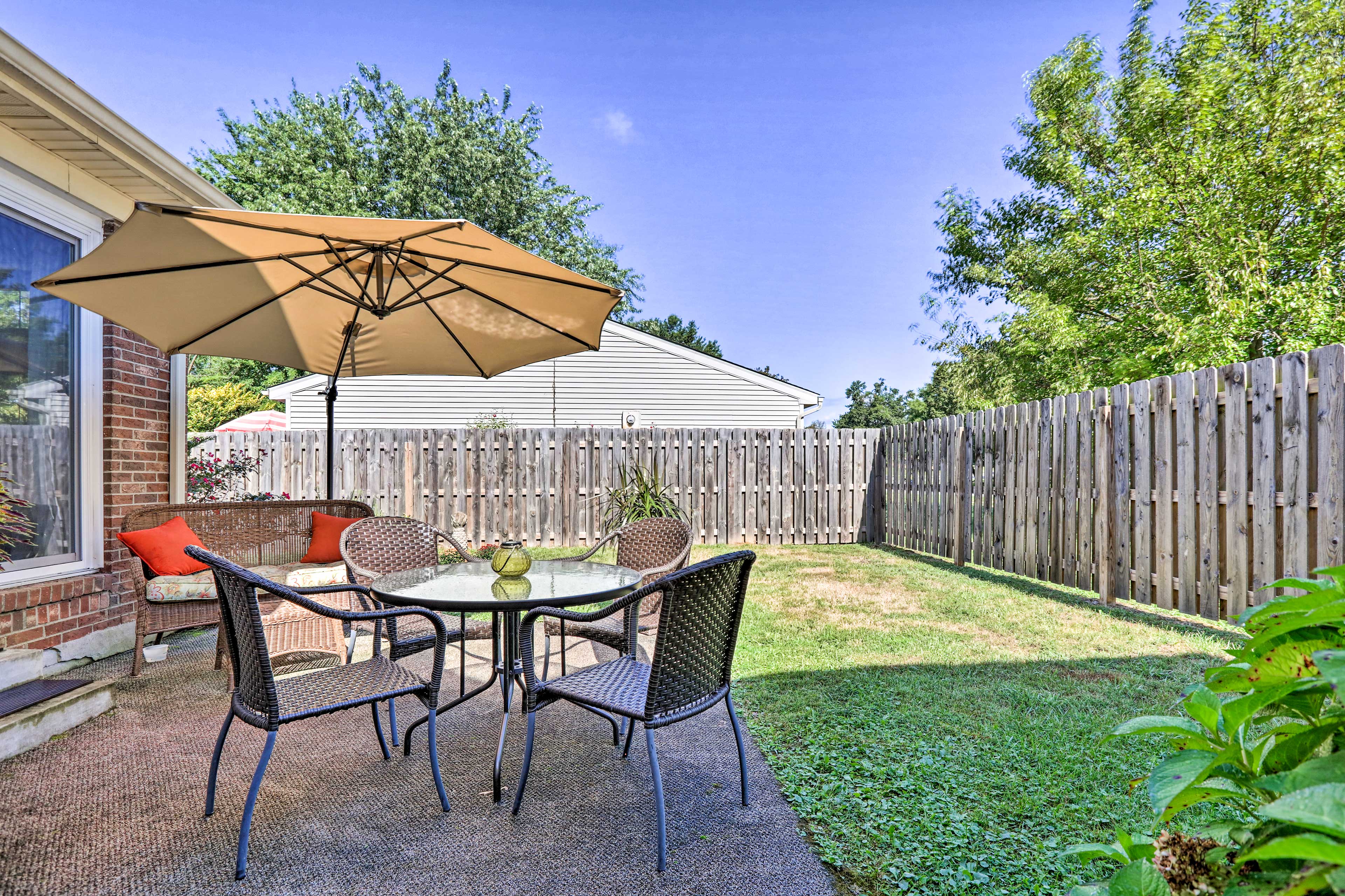 Sip a mint julep out on the patio after a day at the race track!