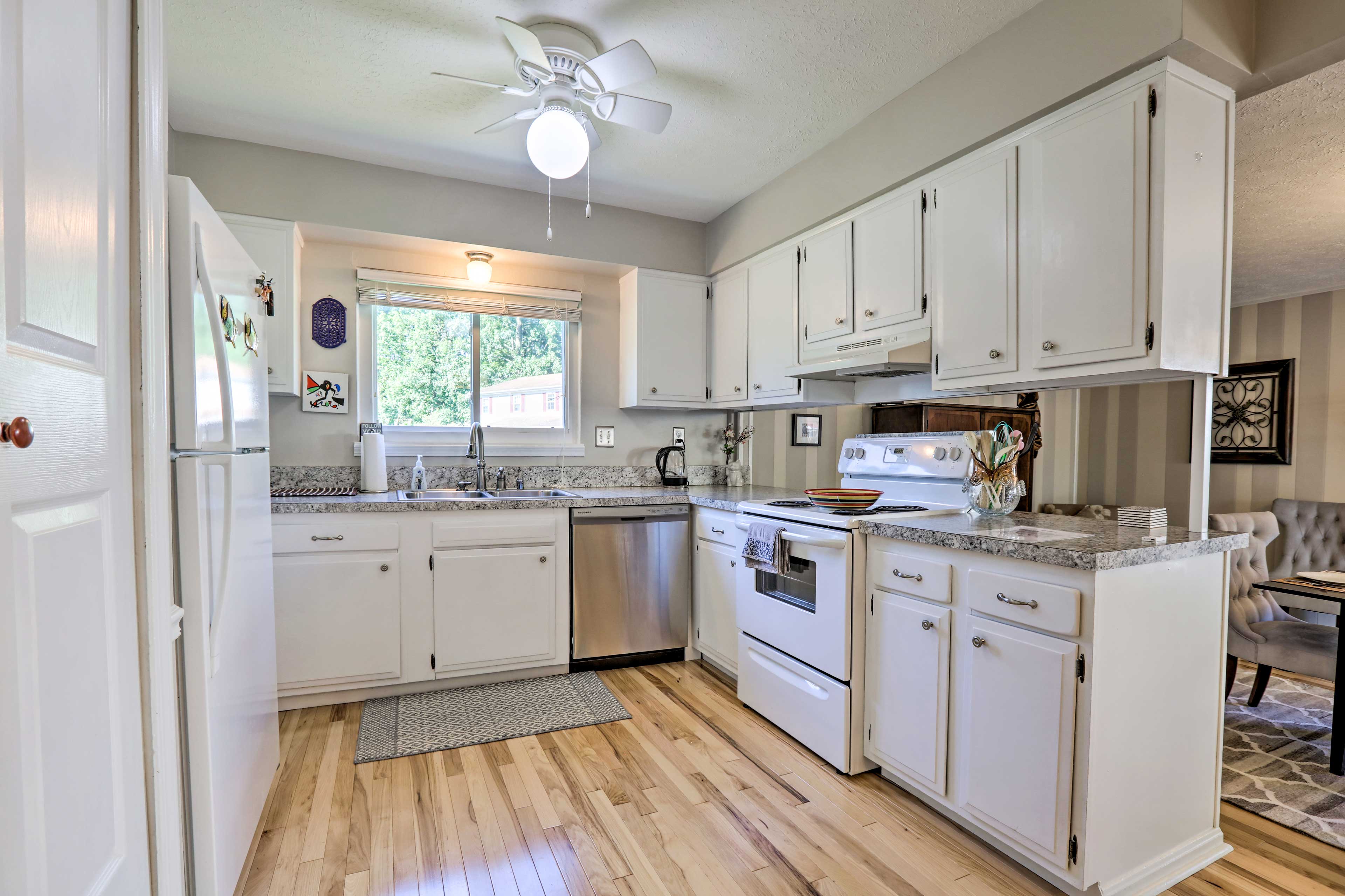 Ample counter space makes meal prep a breeze.