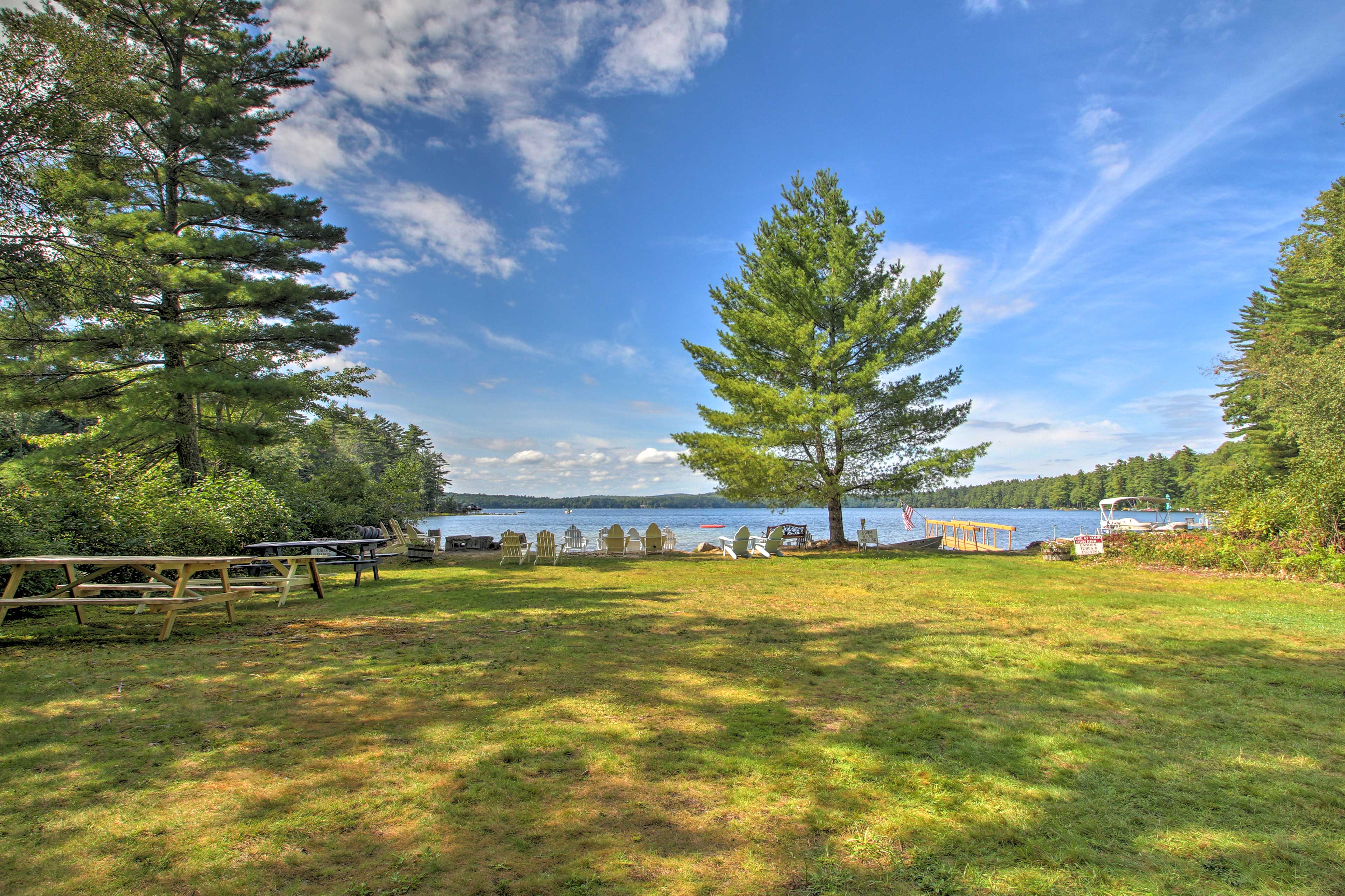 Breathe in the fresh air and lake views.