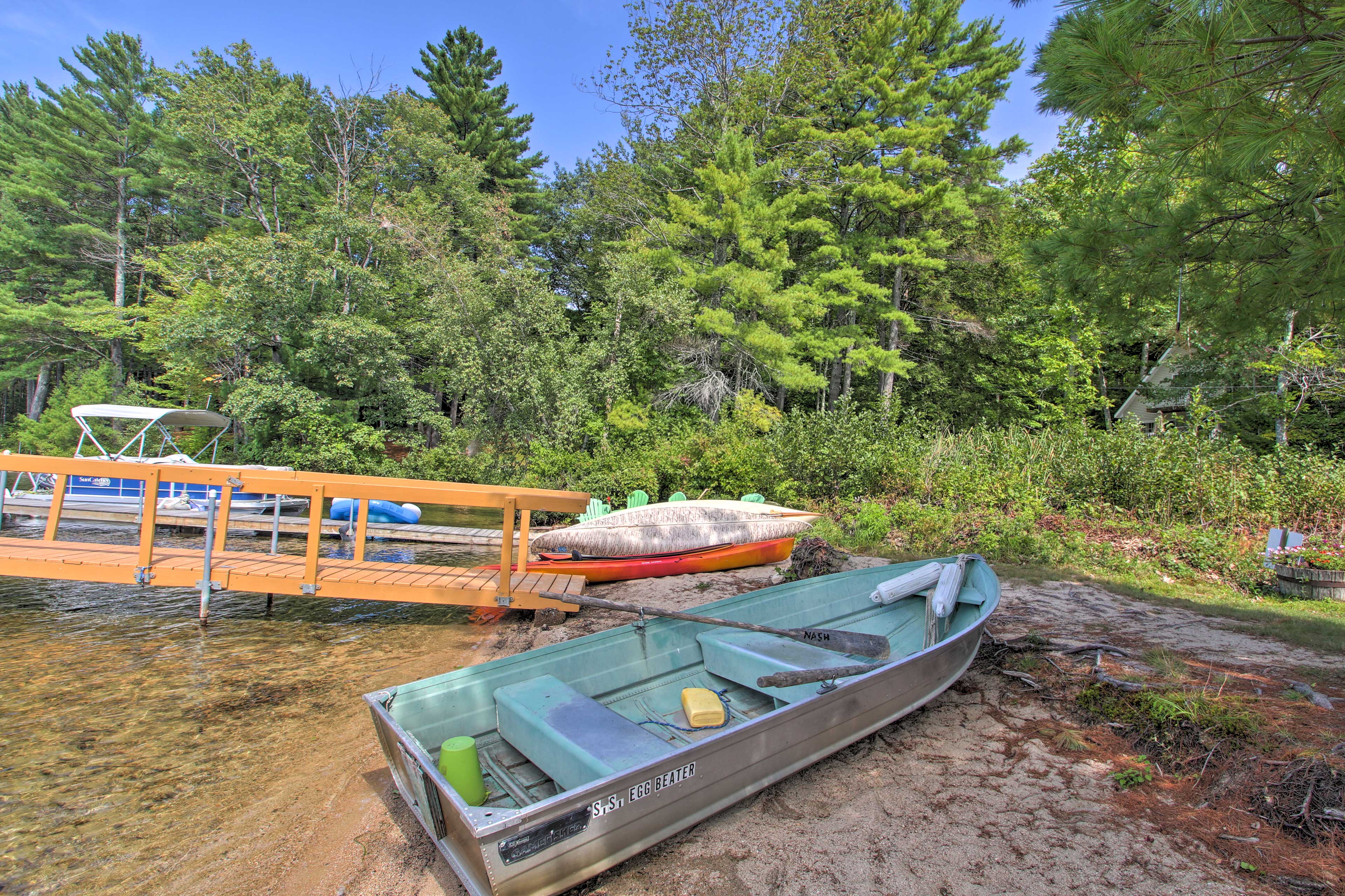 Take a boat out on the water for a peaceful afternoon.