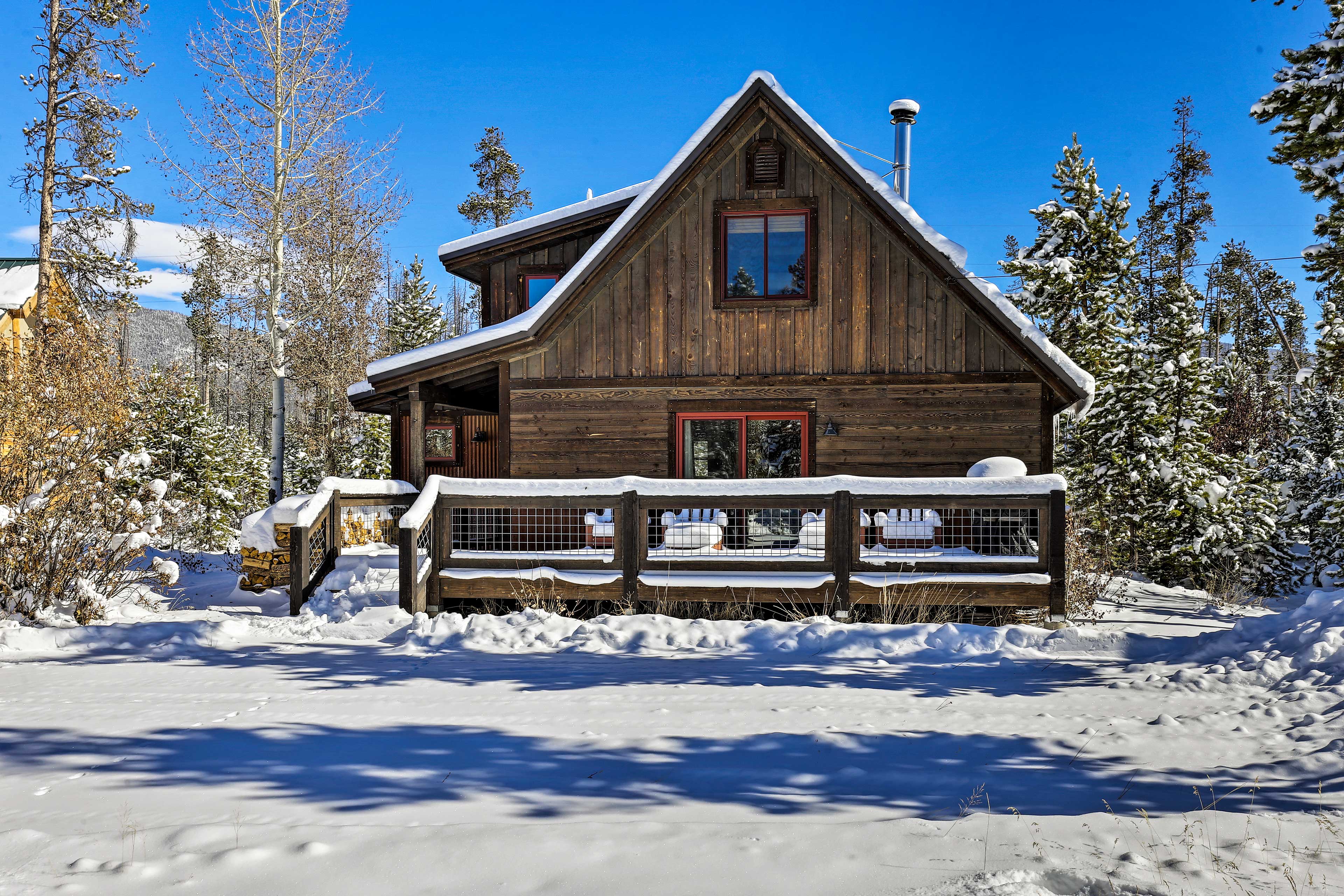 Enjoy the comforts of home and the rustic feel of a cabin during your stay!