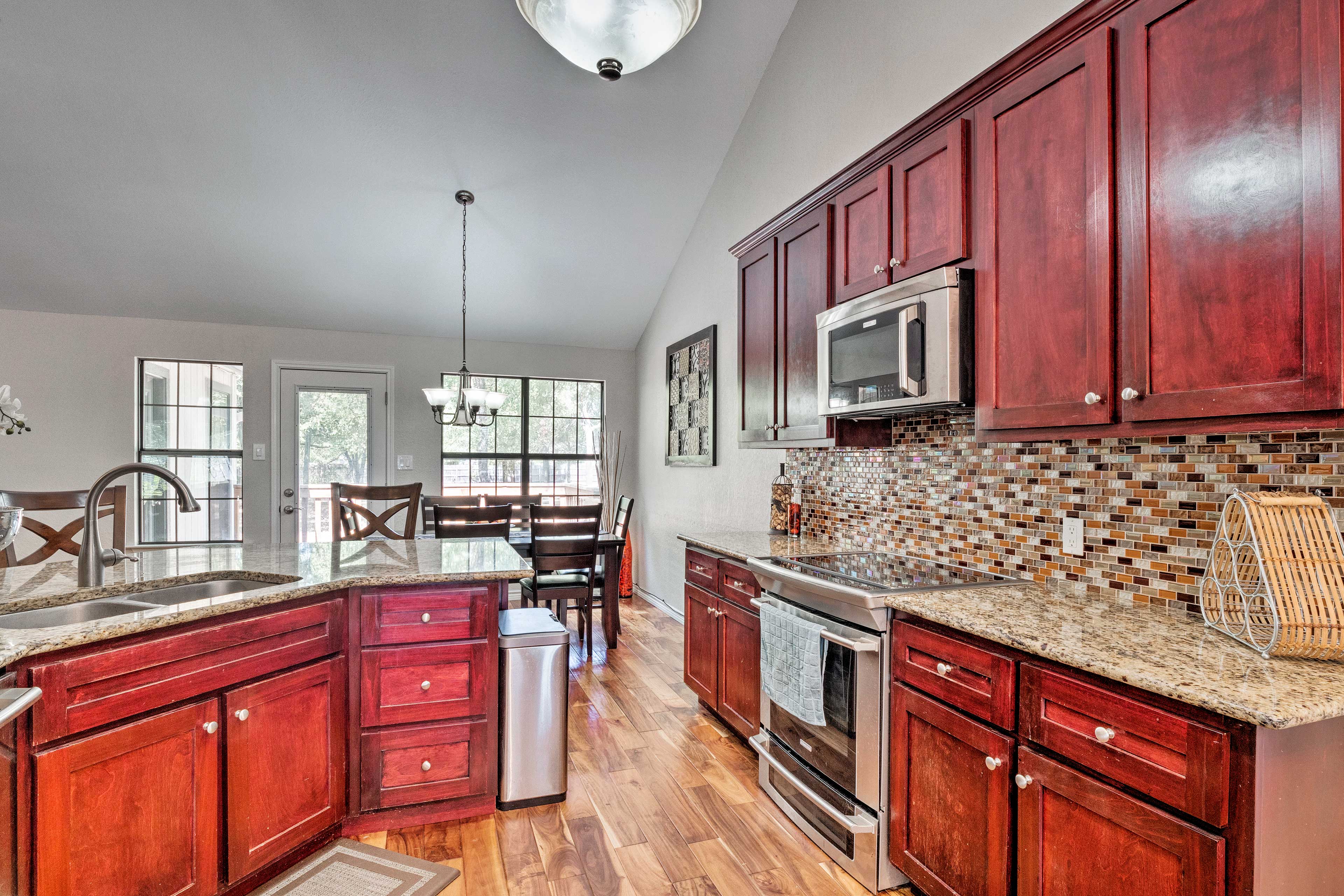 Granite counters and updated appliances are everything you need!
