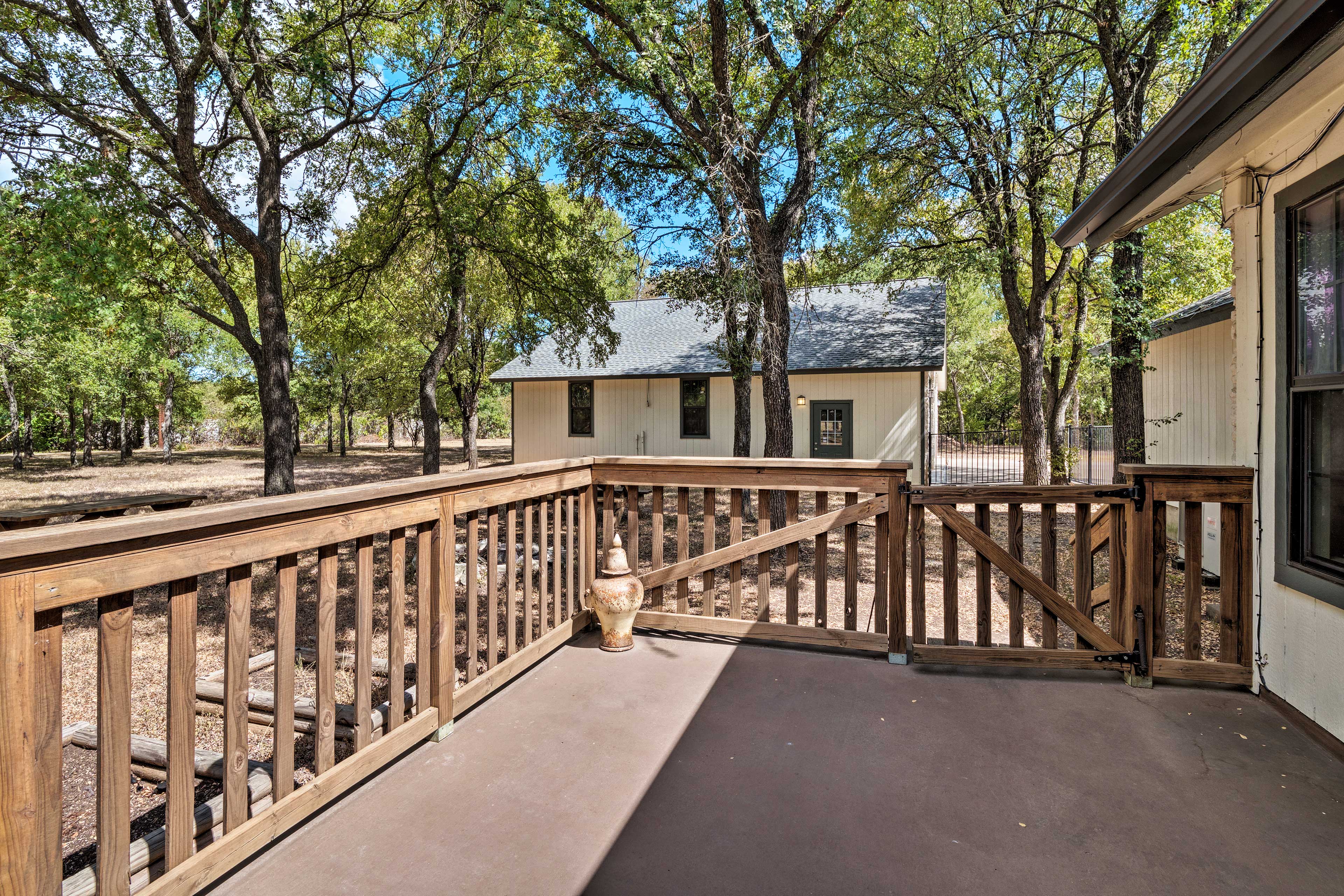 Relax on the large spacious deck.