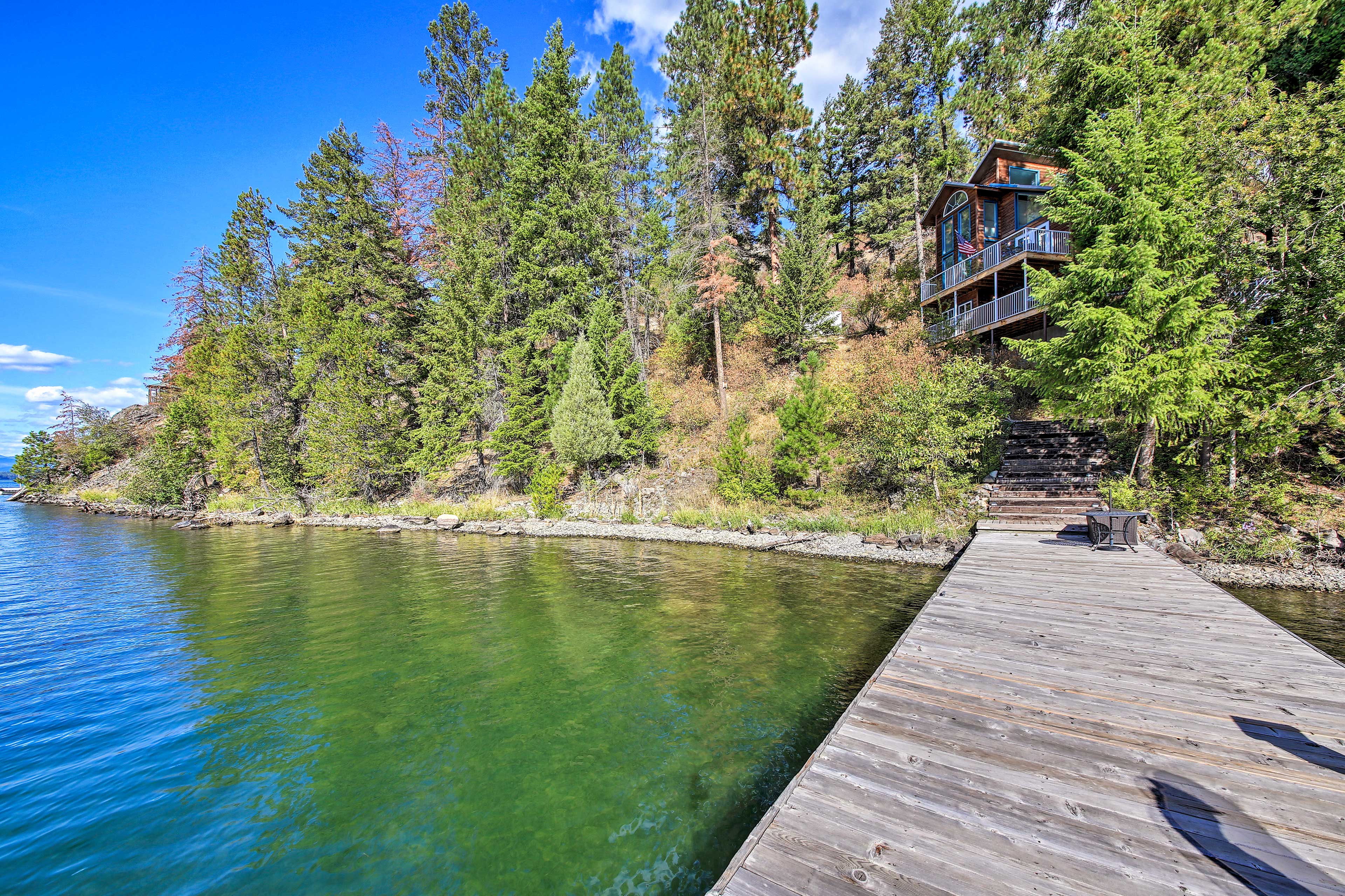 Exterior | Lake Pend Oreille Access | Dock