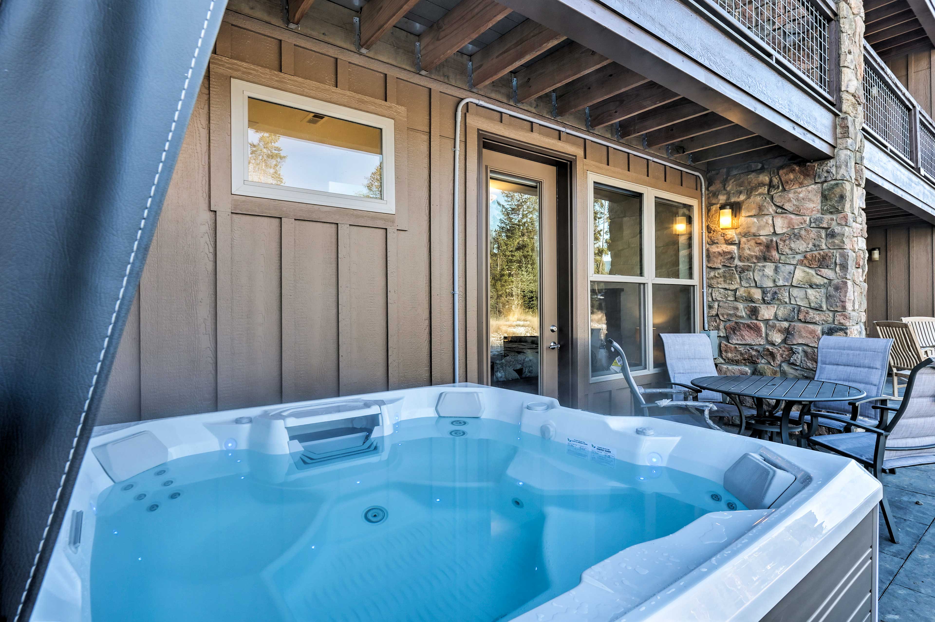 Patio | Hot Tub | Outdoor Dining Area