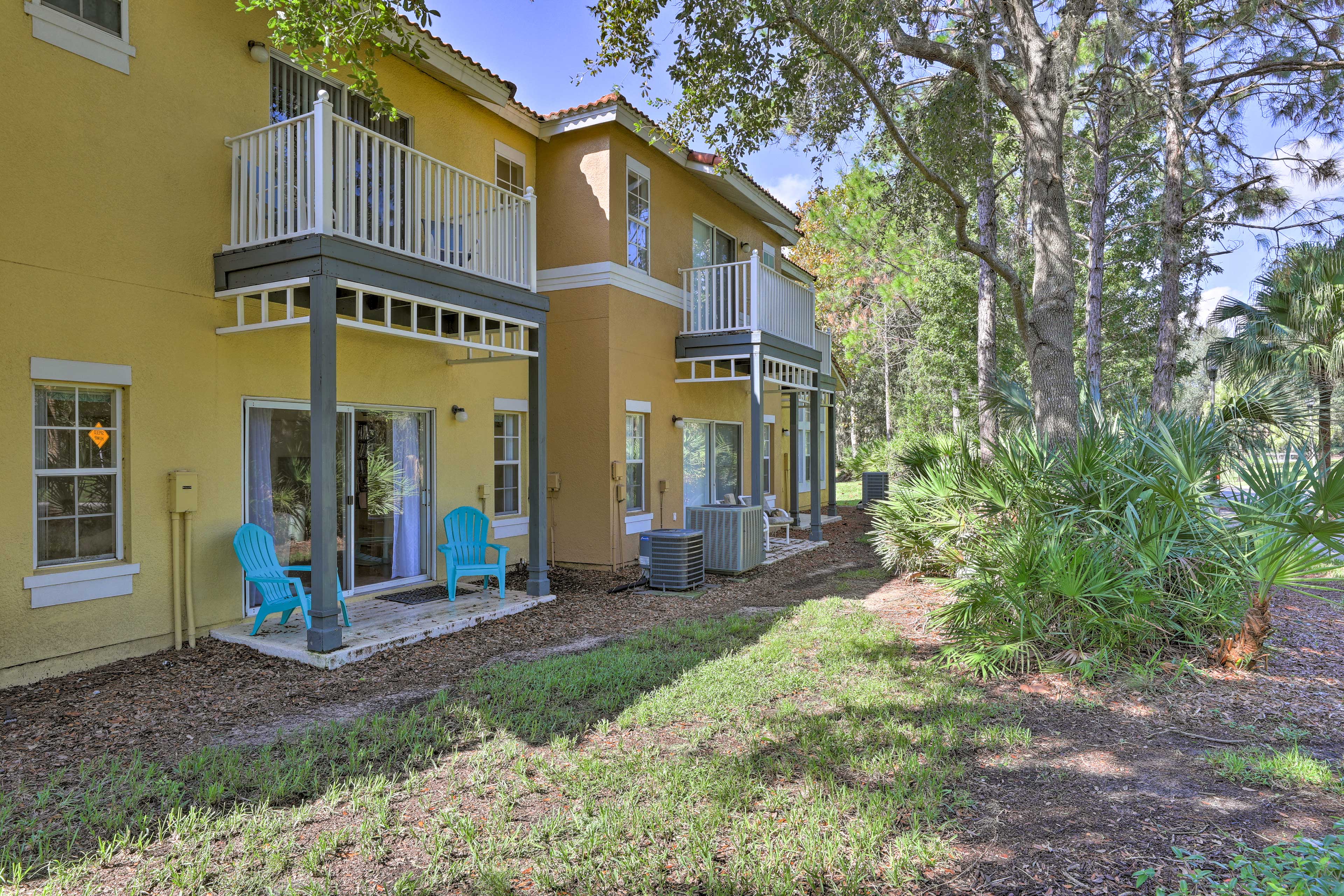 Sip your morning coffee on the patio.