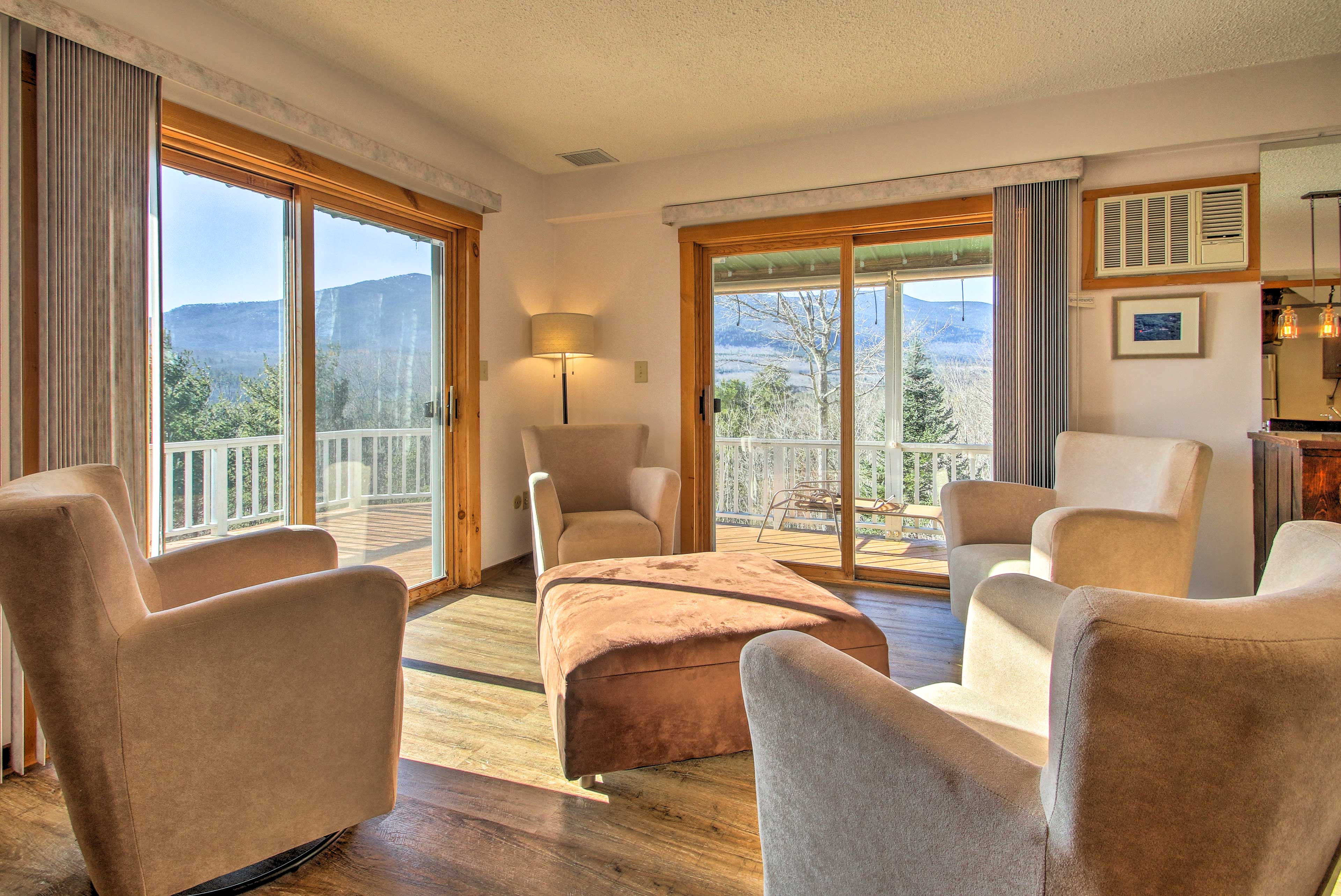 North Conway Vacation Rental | 3BR | 3.5BA | 1,988 Sq Ft | Stairs to Access