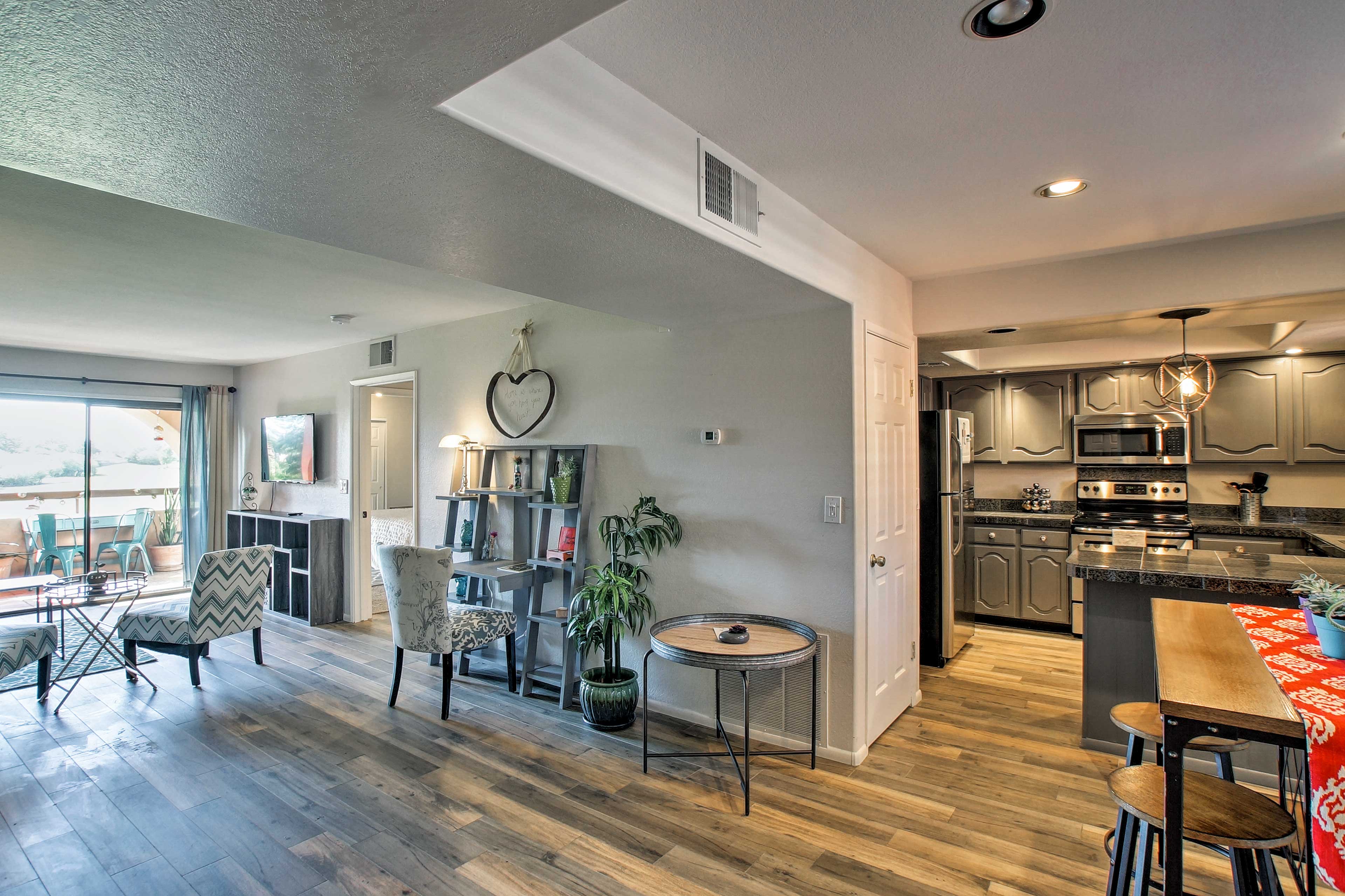 With 1,200 square feet of living space, this condo easily sleeps 8.