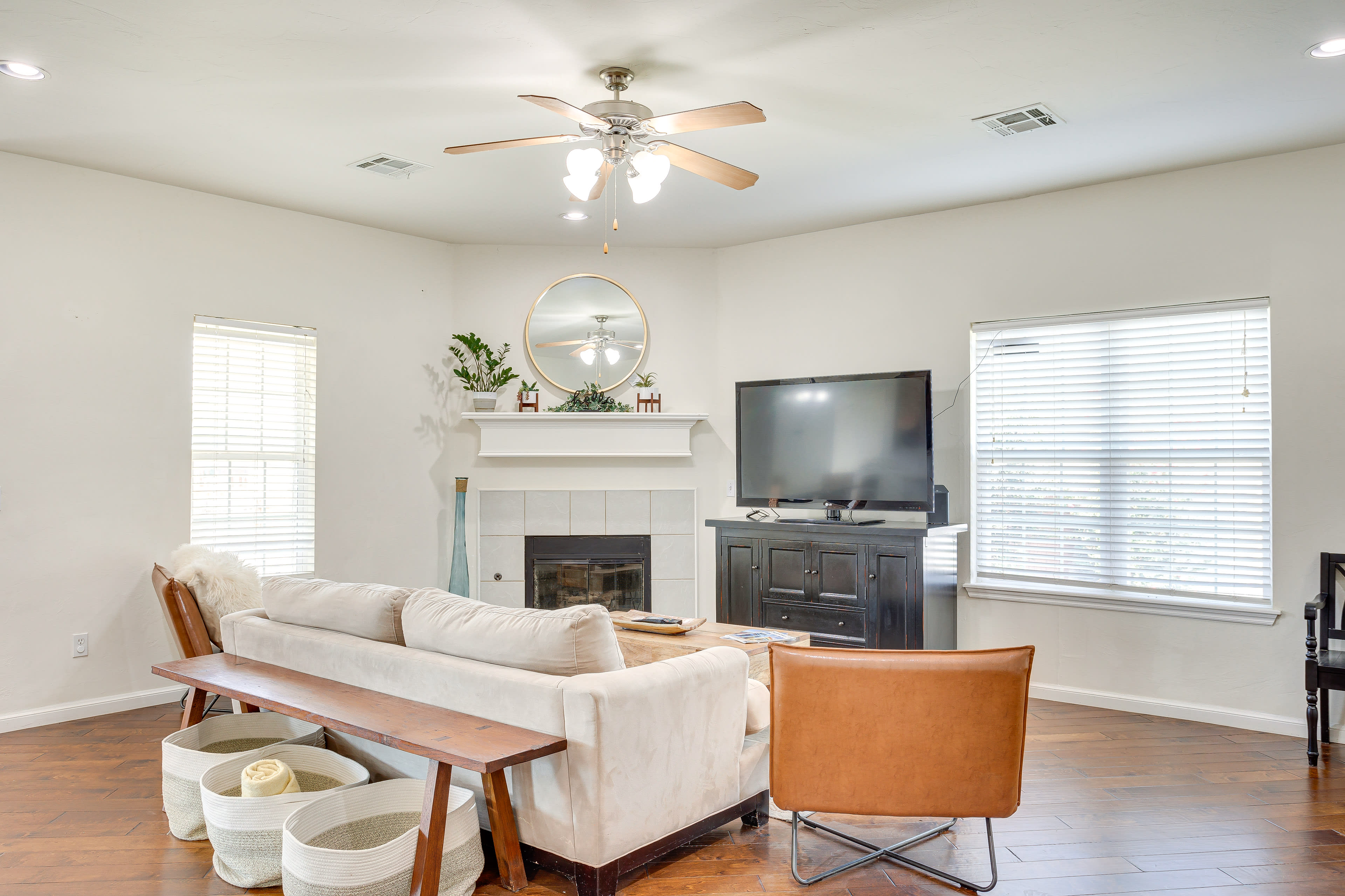 Living Room | Queen Sleeper Sofa | Smart TV | Gas Fireplace