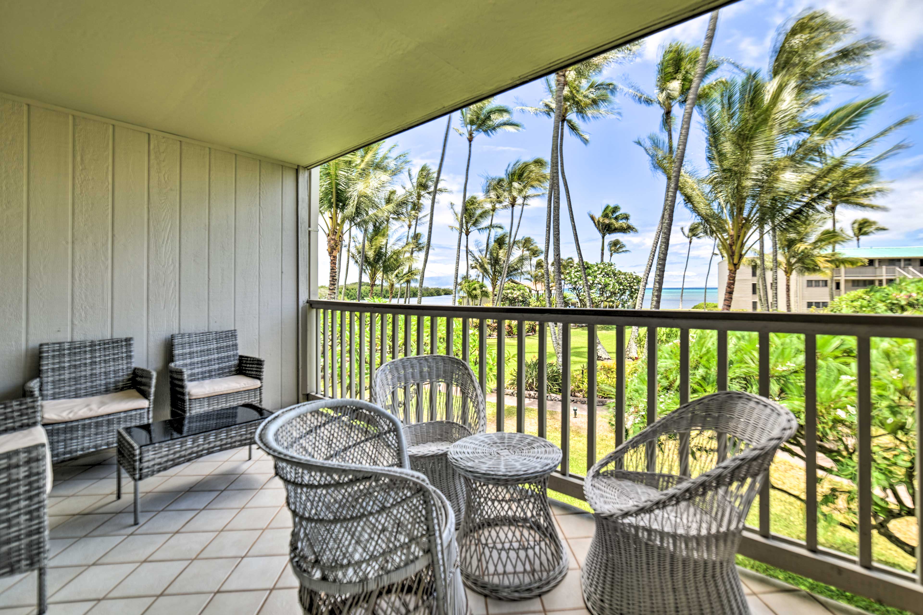 Covered Balcony | Ocean Views