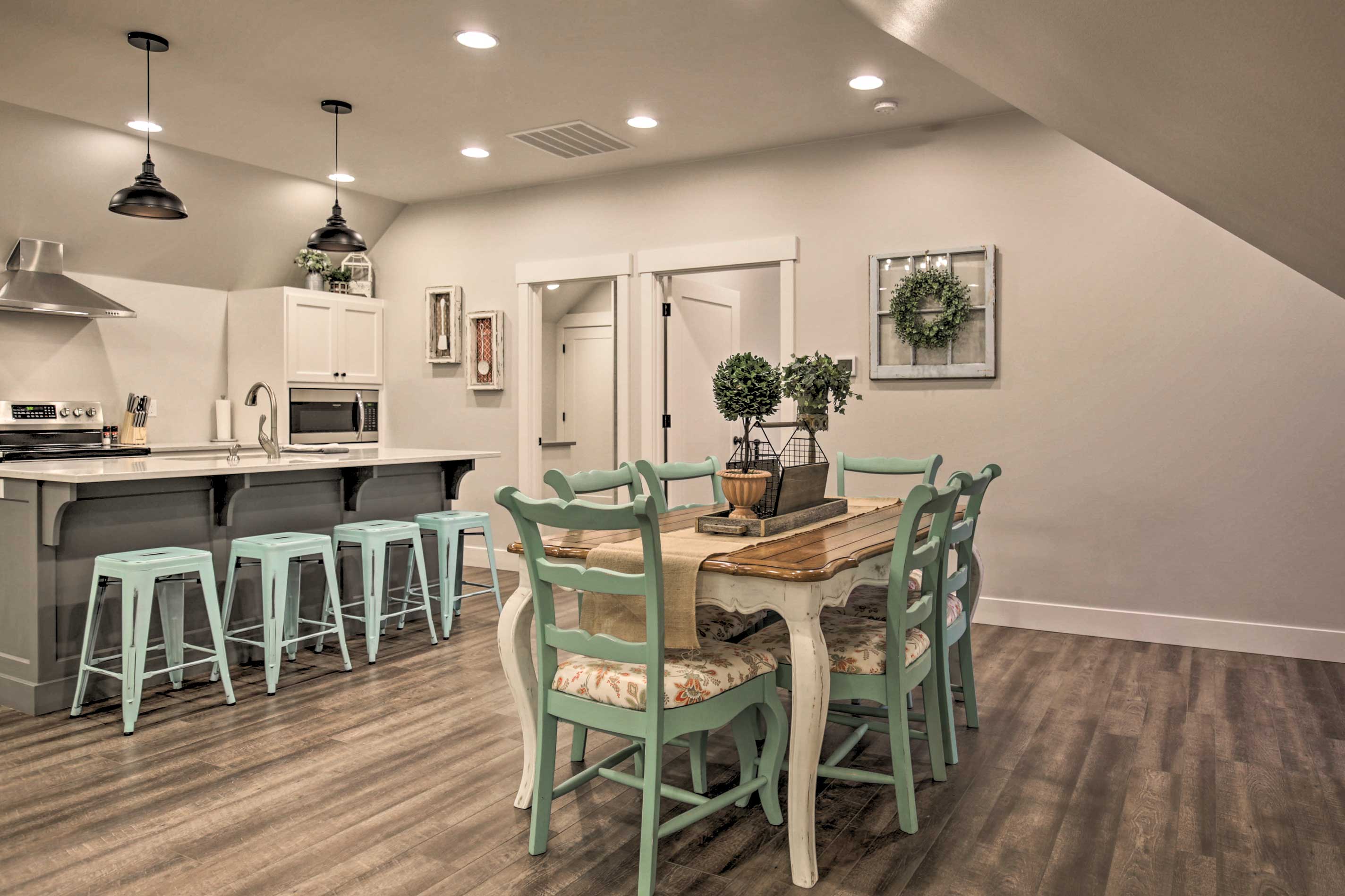 Dining Area | Dishes & Flatware Provided | Open Floor Plan