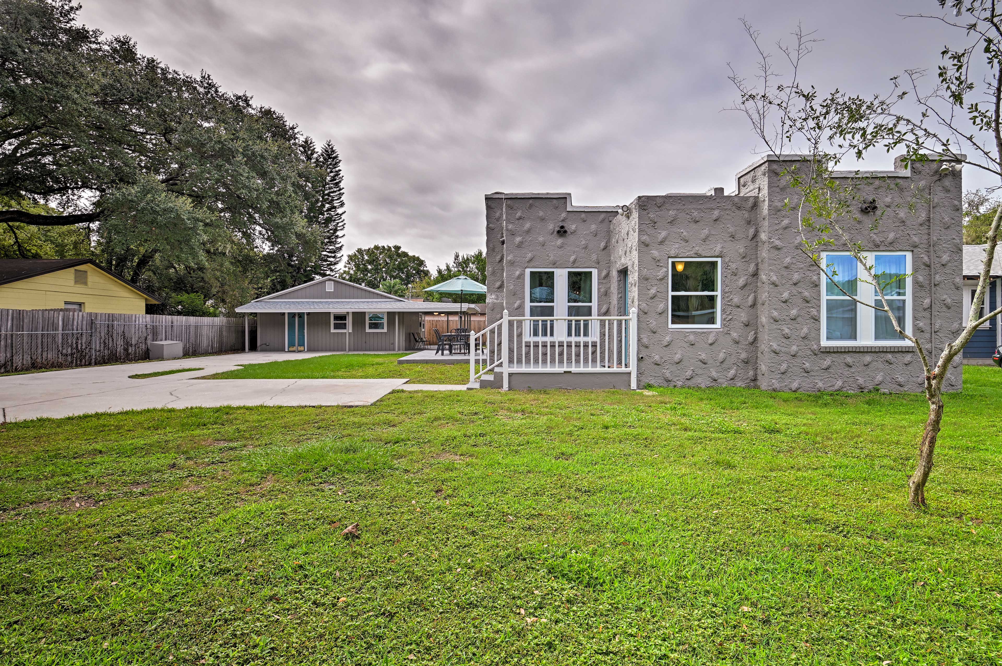 This bungalow is tucked away, just a short walk from Downtown Winter Garden.