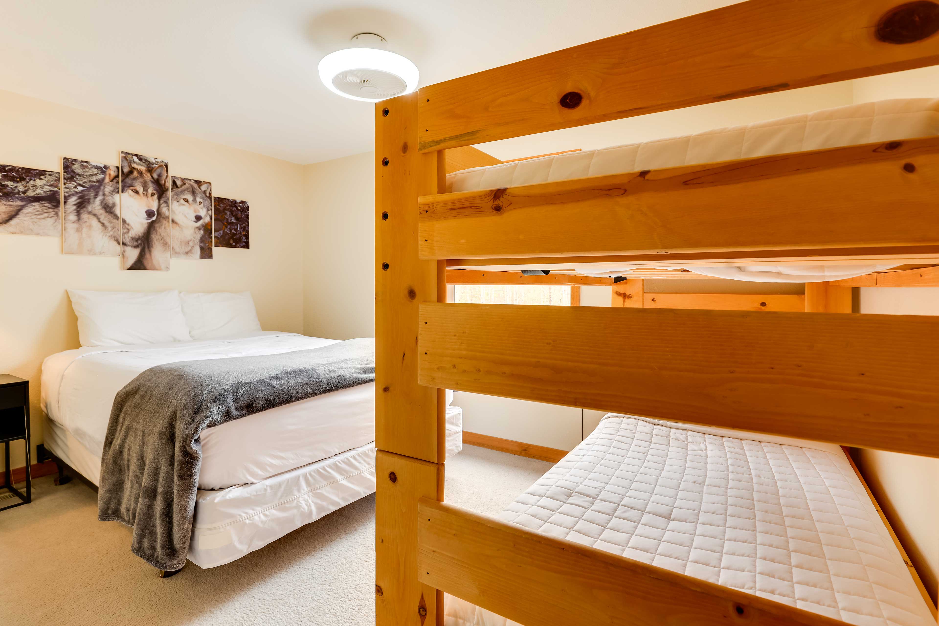 Bedroom 2 | Queen Bed | Twin Bunk Bed | Upper Level