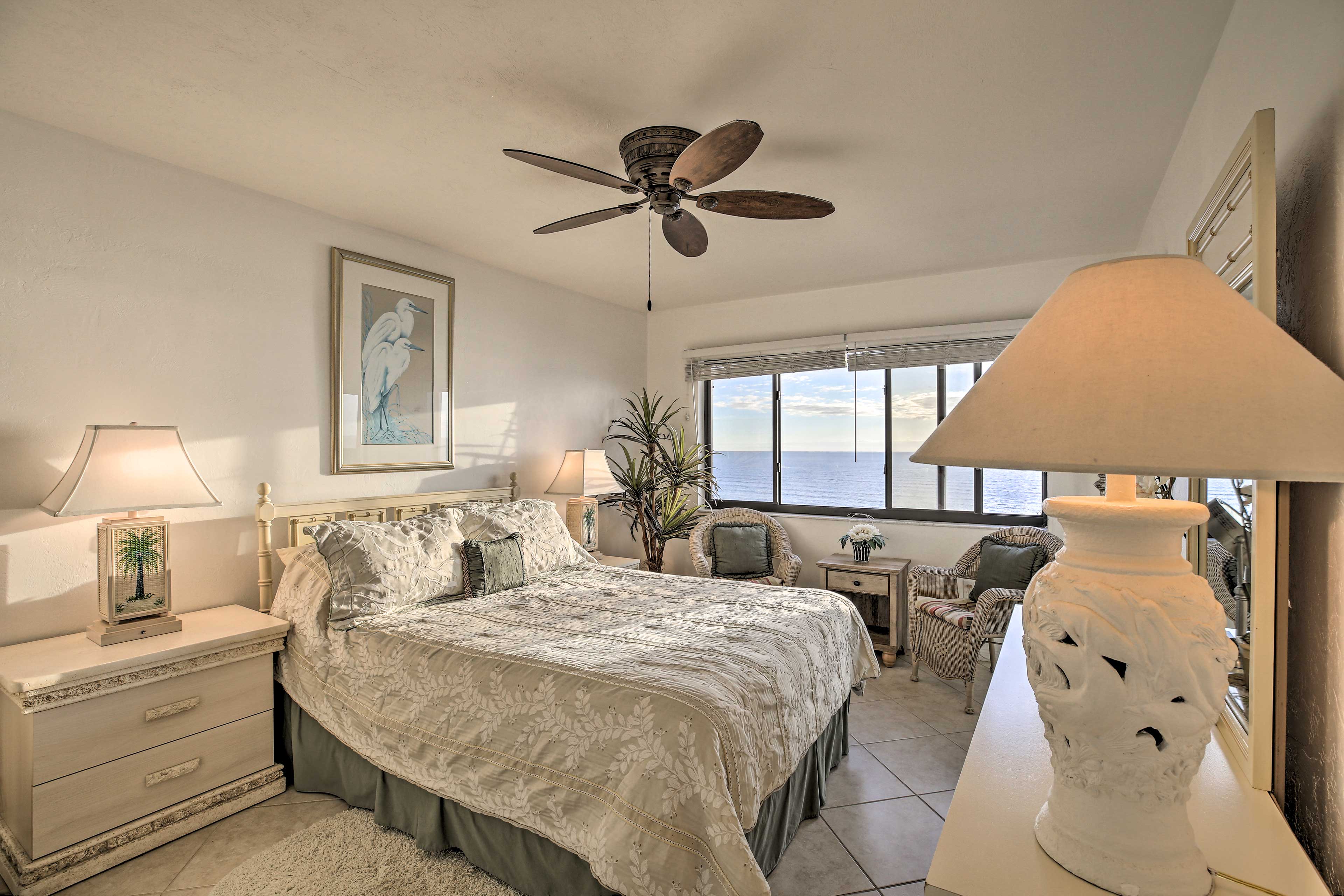 Those staying in bedroom 1 will relish the stunning water views.