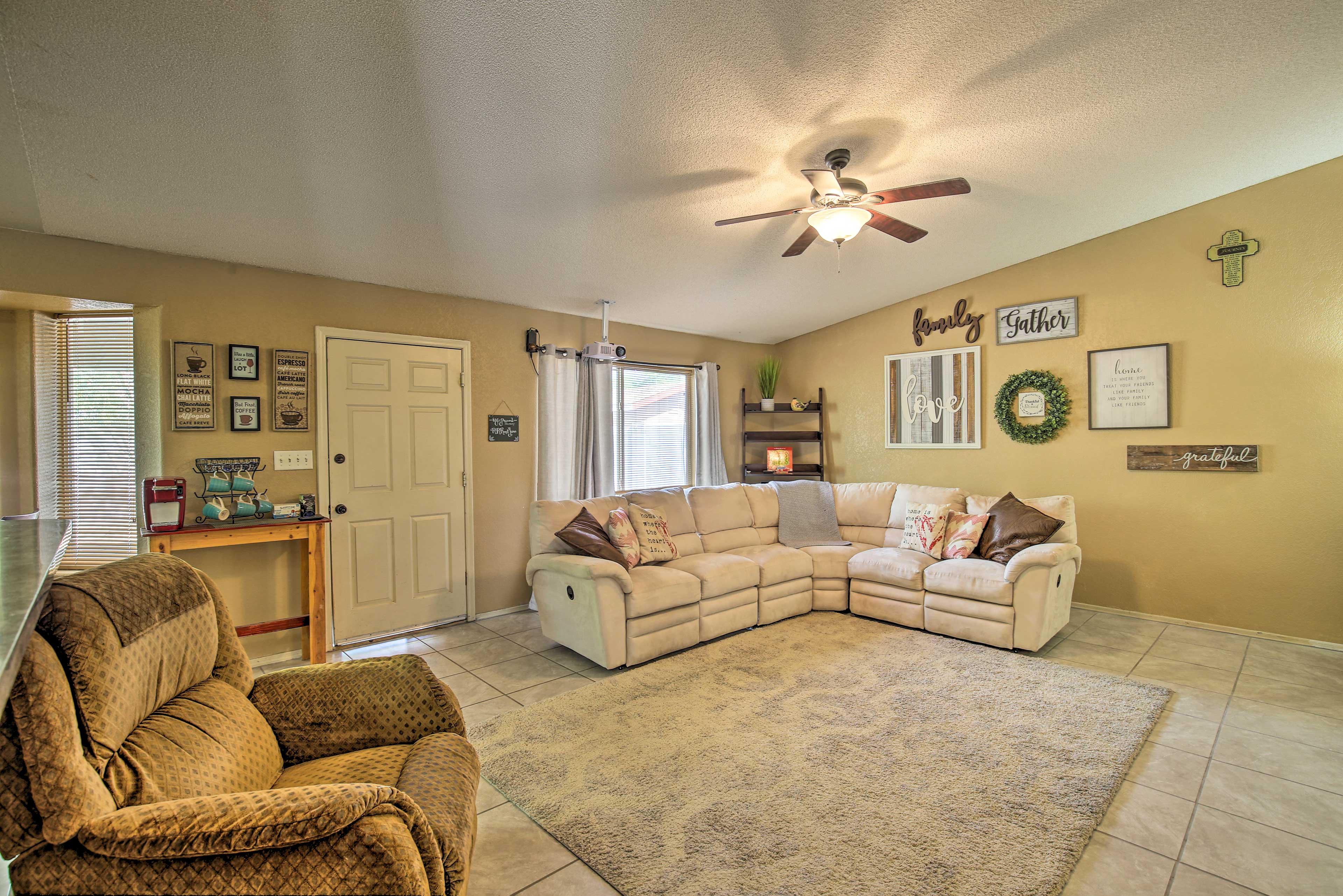 This 3-bedroom, 2-bathroom home has space for up to 6!