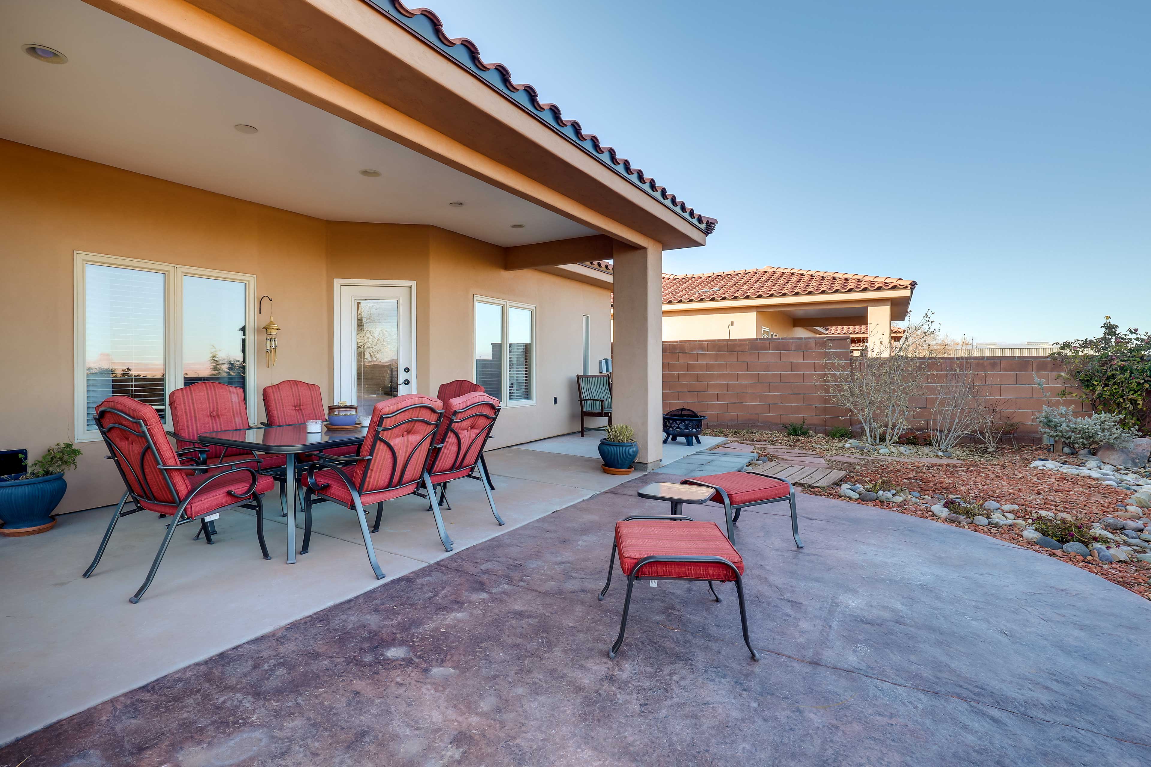 Private Patio w/ Fire Pit