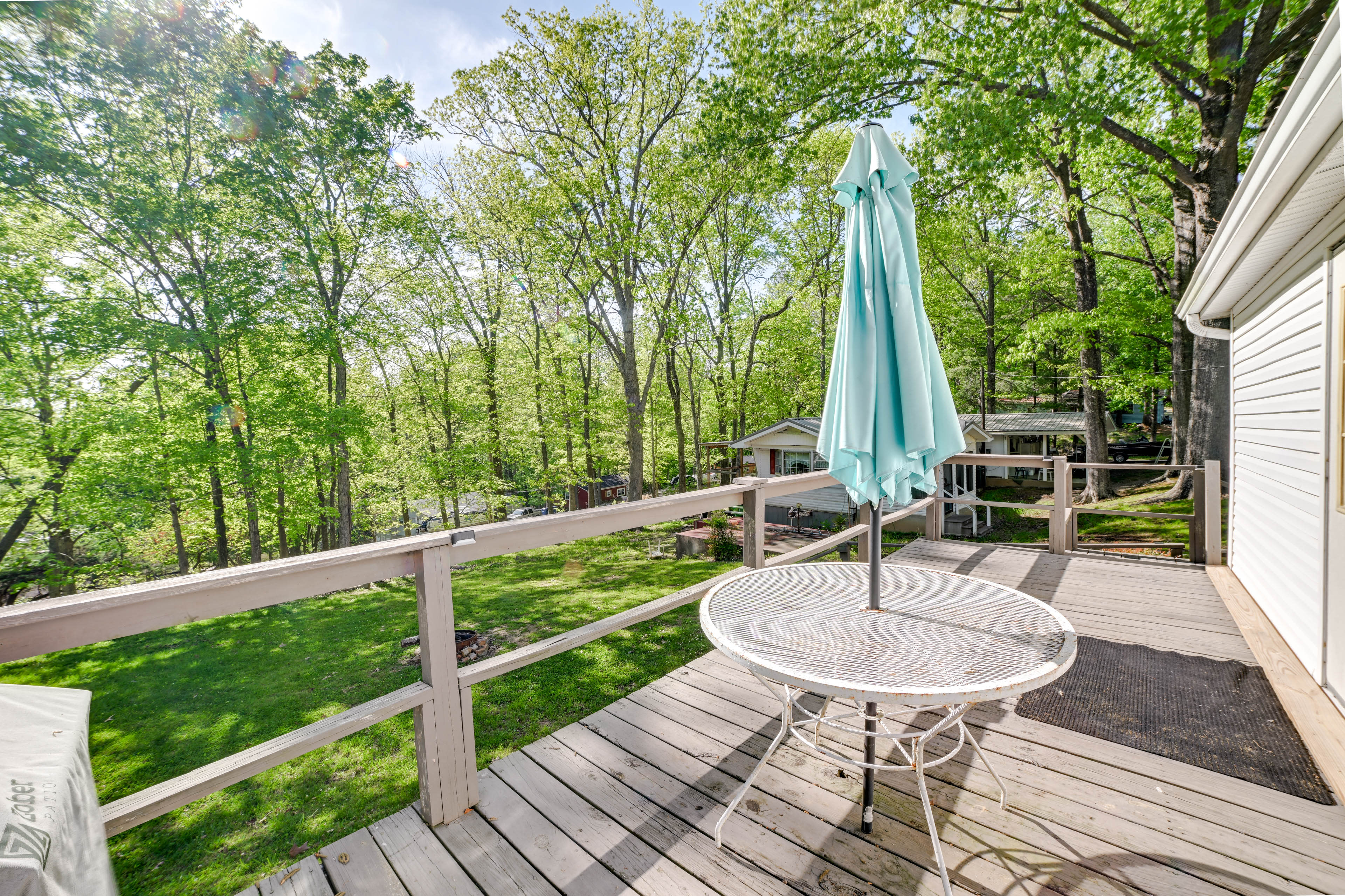 Furnished Deck | Outdoor Dining | Walk to Lake Barkley (Across the Street)