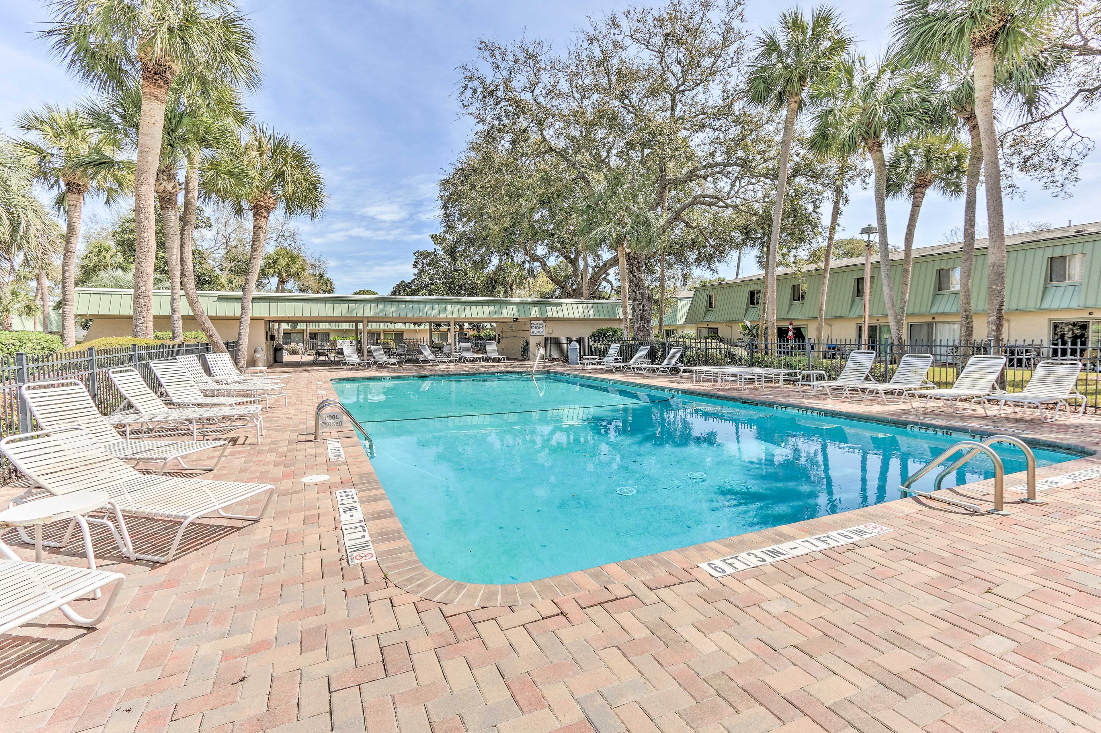 Get some sun, then cool off with a dip in the pool.