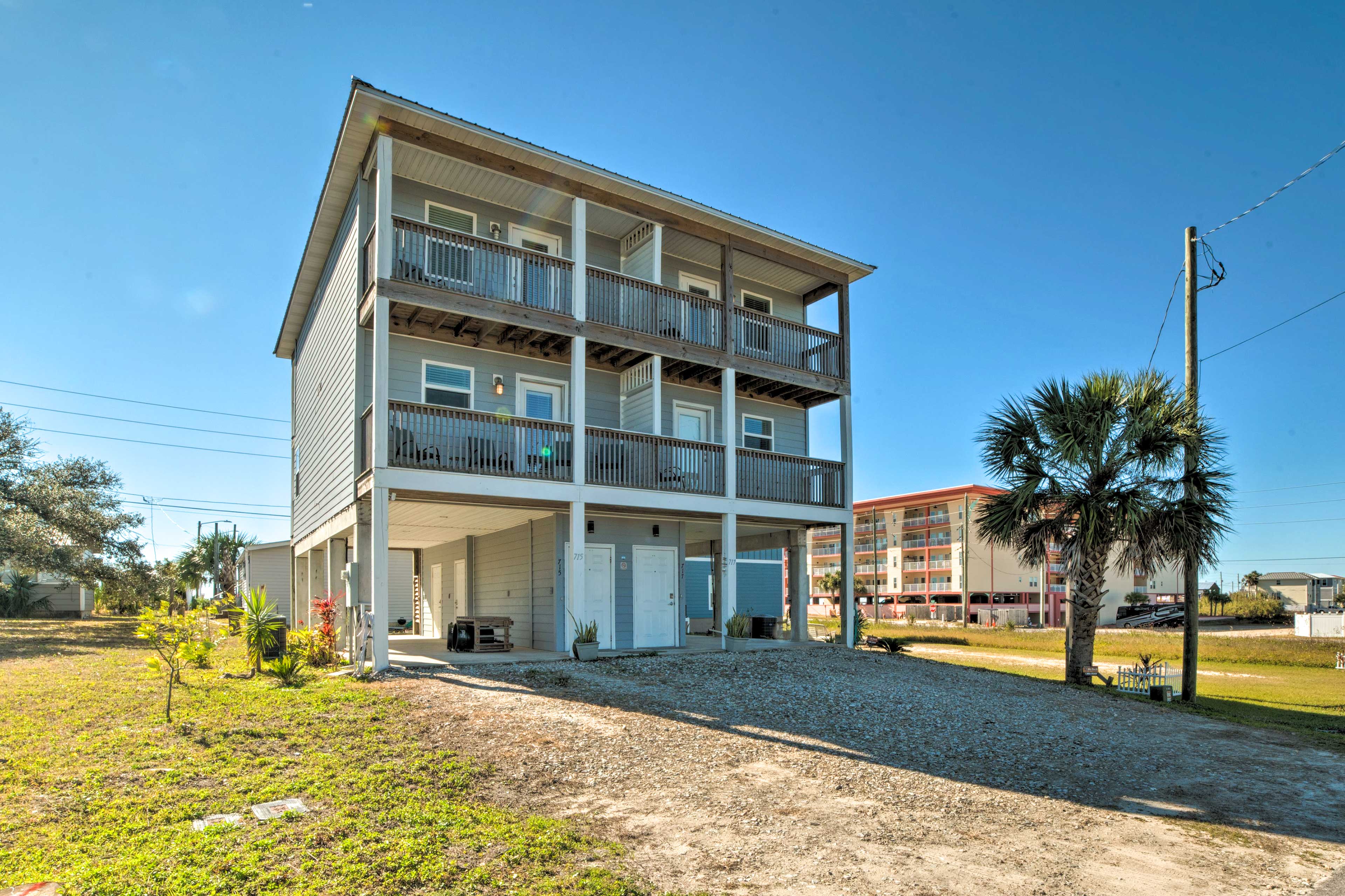 Mexico Beach Vacation Rental | 2BR | 1.5BA | 1,106 Sq Ft | Stairs Required