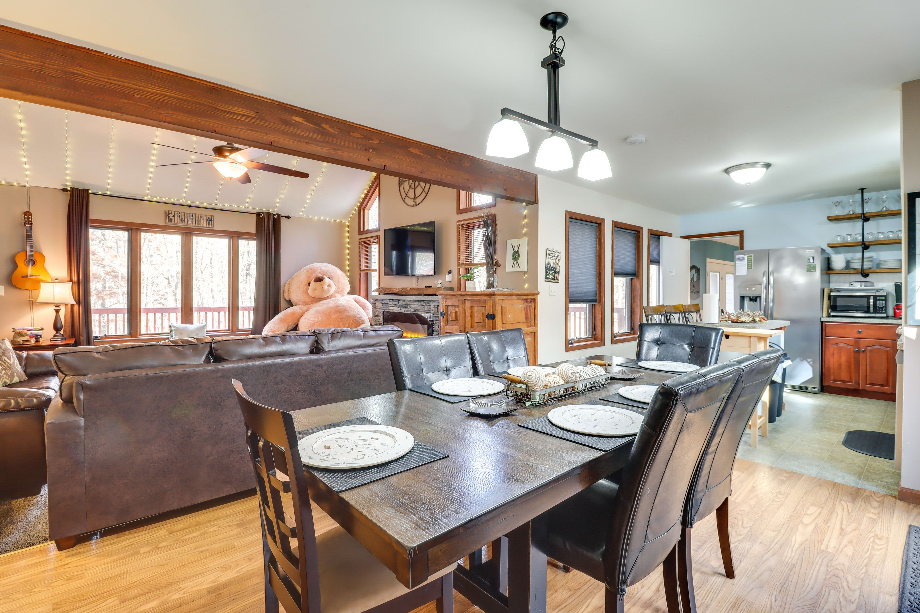 Dining Area | Dishes & Flatware Provided | Open Floor Plan