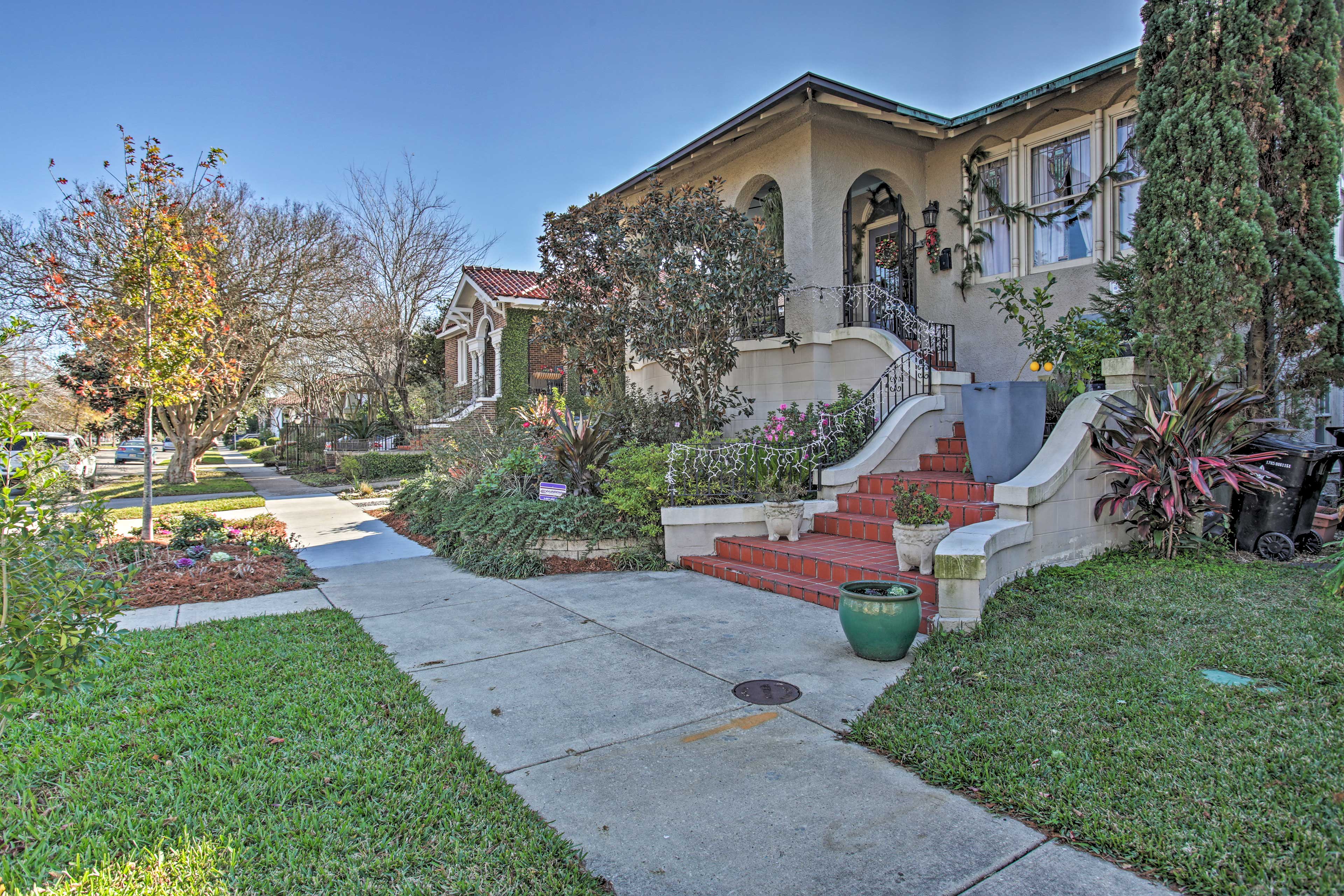 The New Orleans vacation rental sits within minutes of all the action.