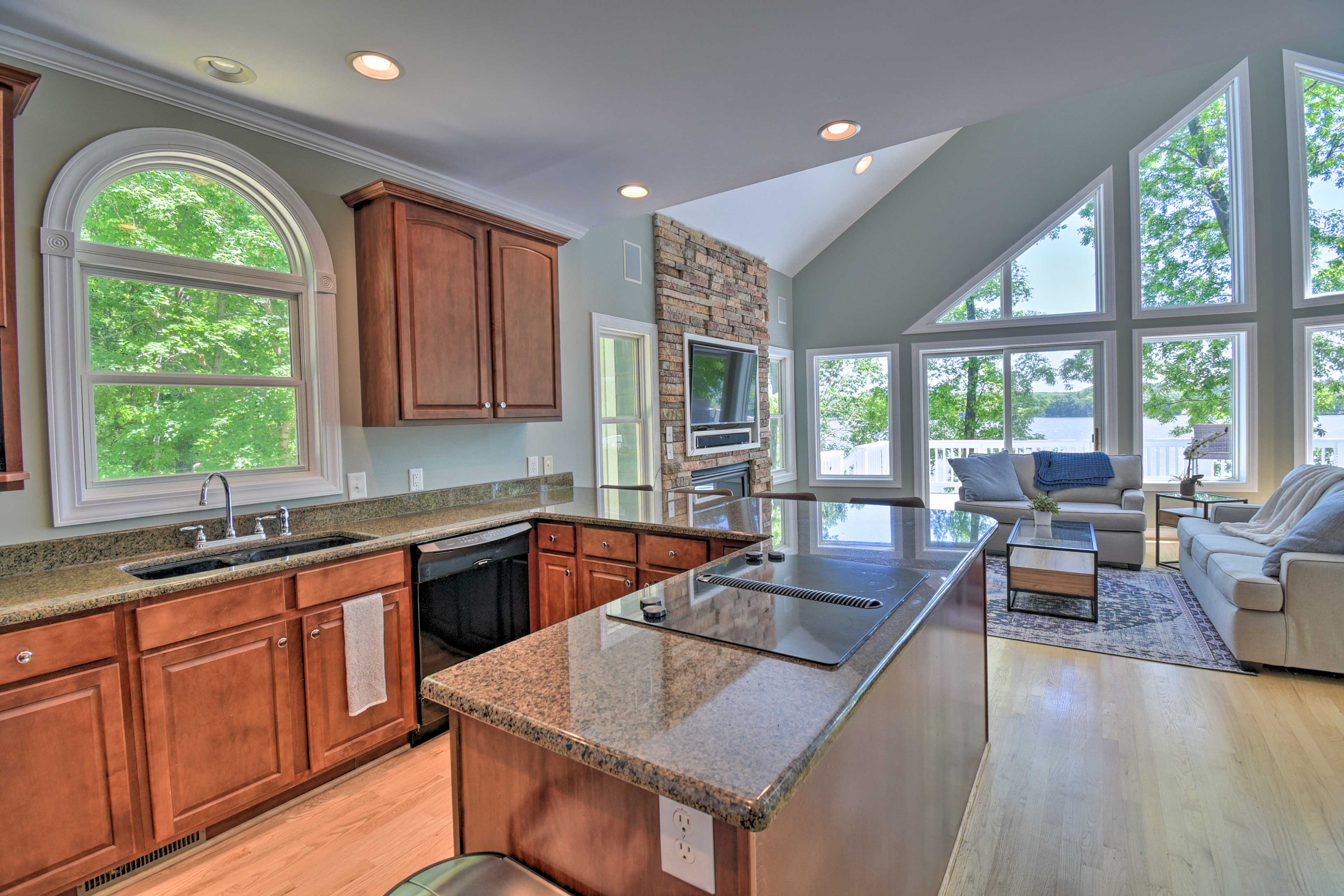 Make meals with ease thanks to the expansive countertops.