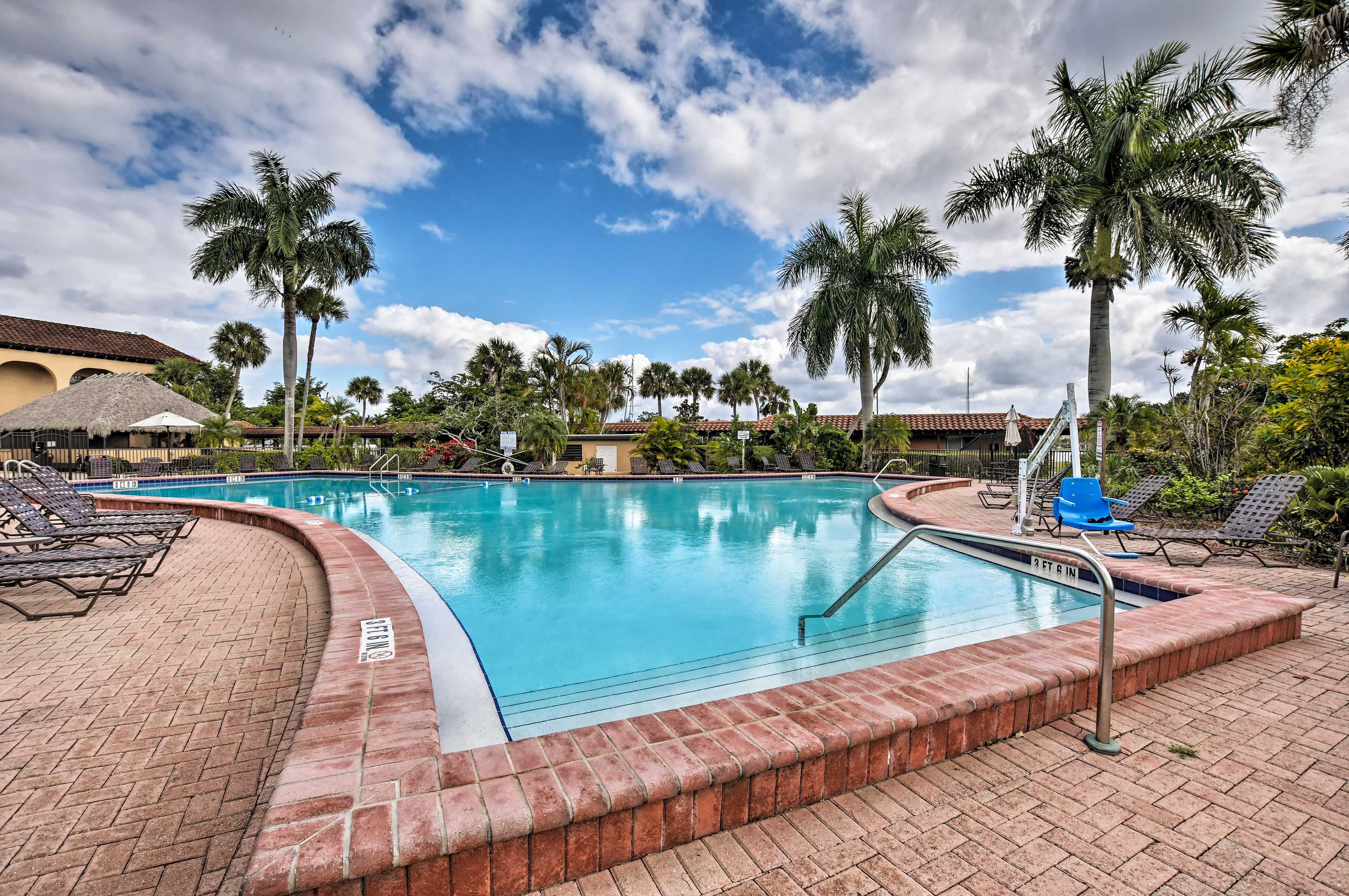 Spend your days soaking up the sun at the pool when you're not exploring Naples!