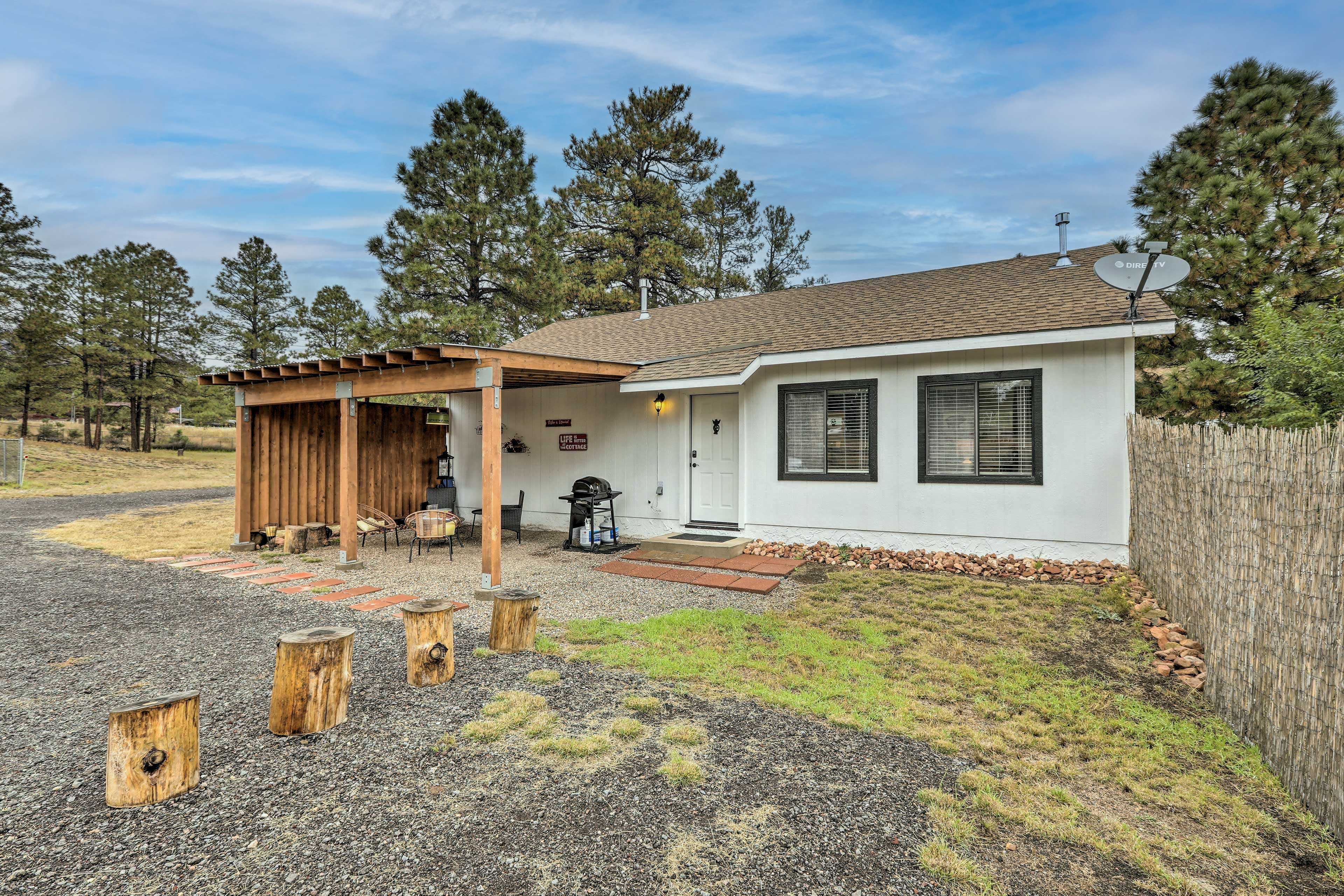 Flagstaff Vacation Rental Home | 2BR | 1BA | 920 Sq Ft | No Stairs Home Exterior