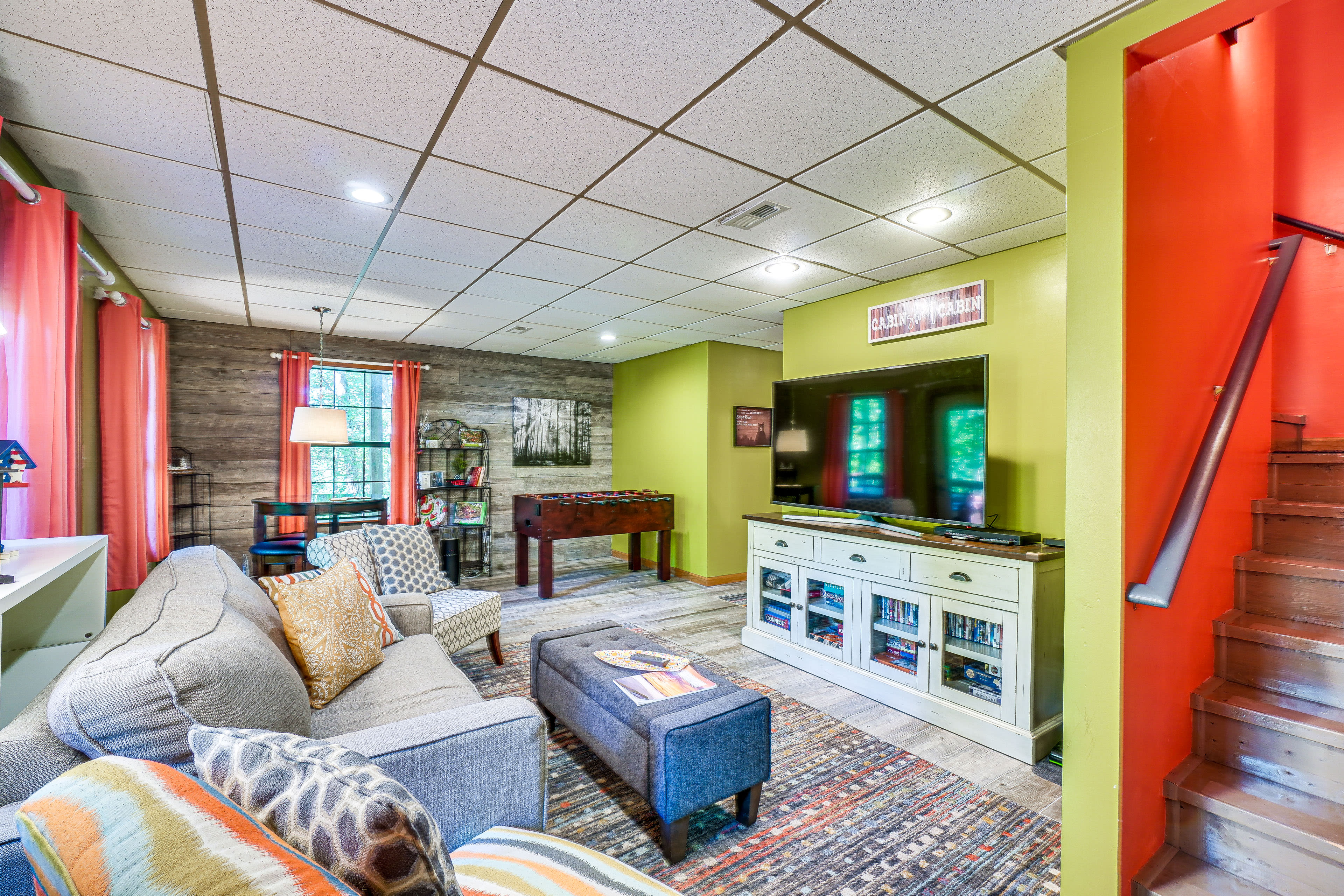 Family Room | Smart TV | Foosball Table | Board Games