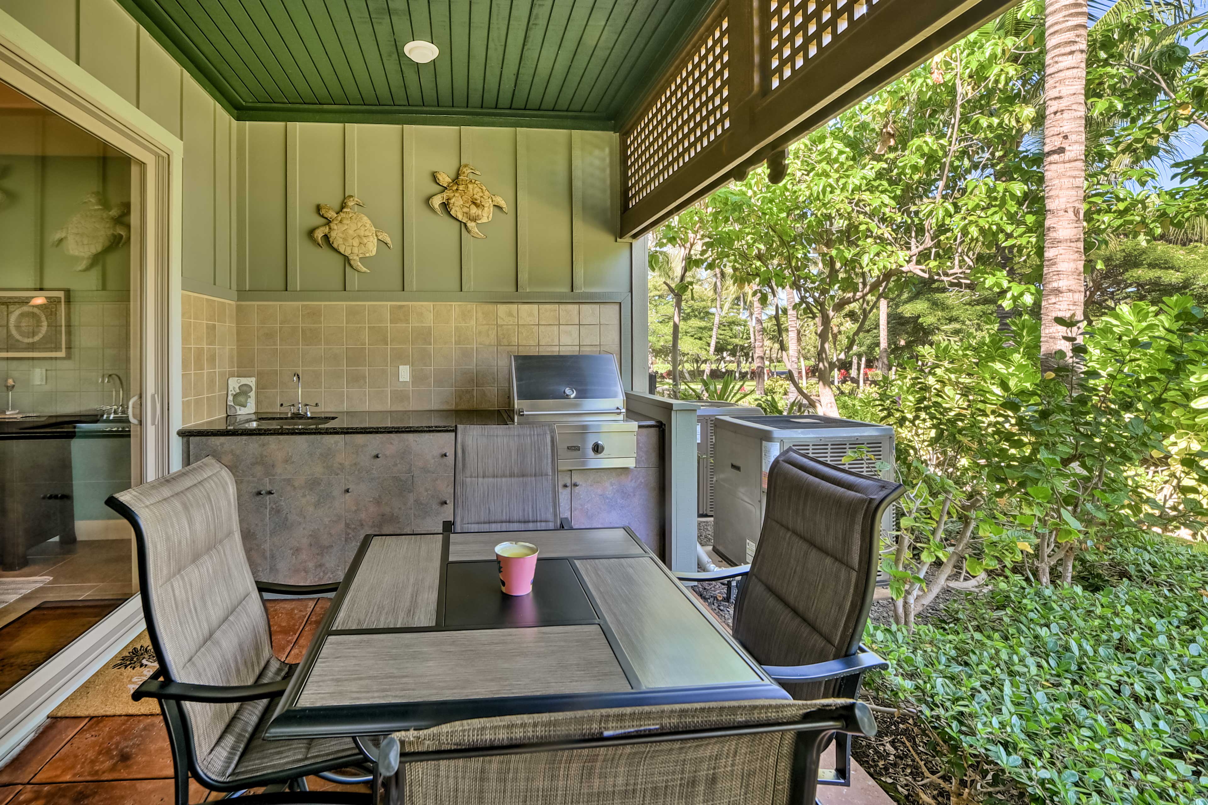 Lanai | Outdoor Kitchen | Gas Grill | Lounge Chairs