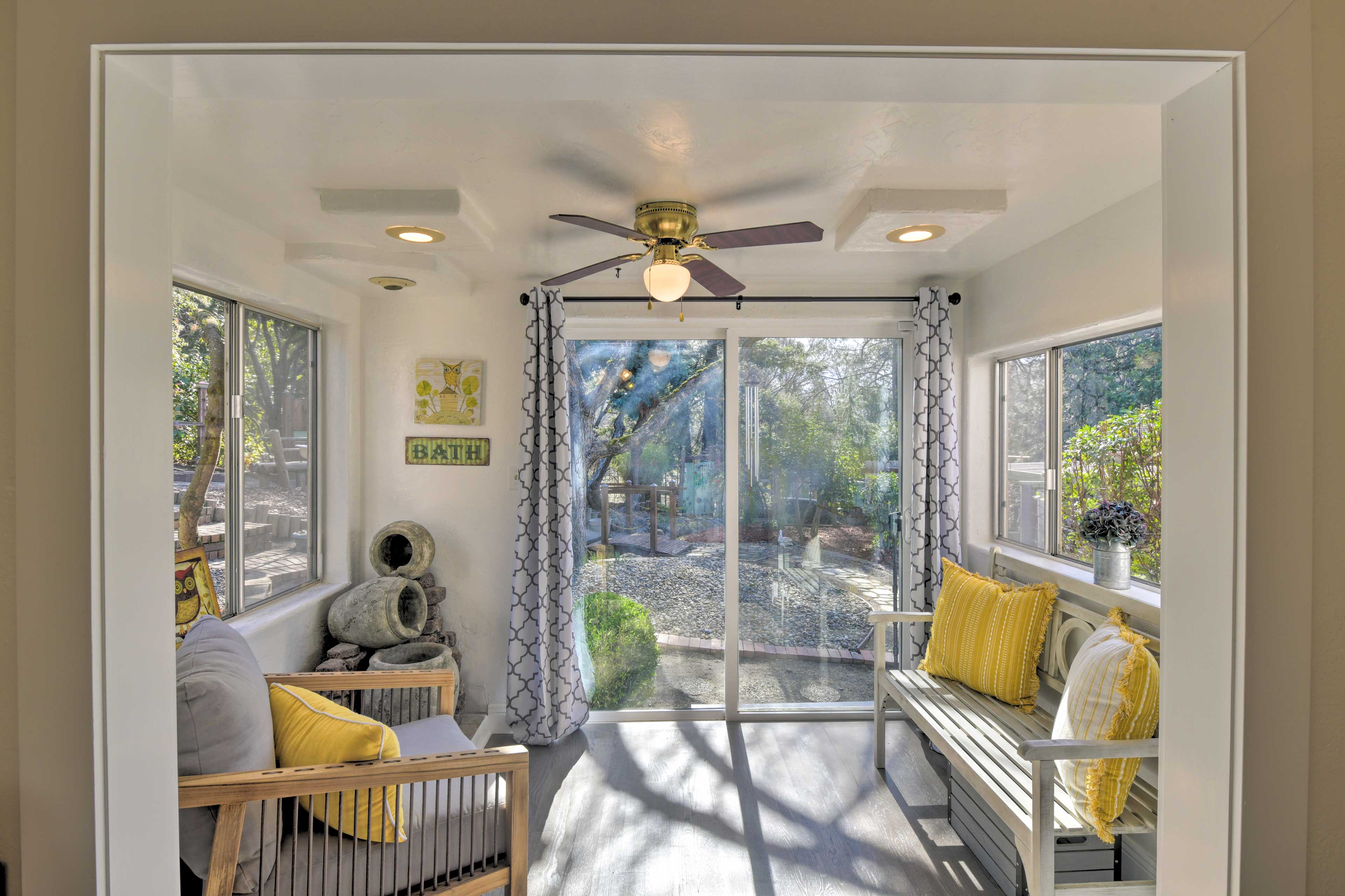 Attached Sunroom | Outdoor Access