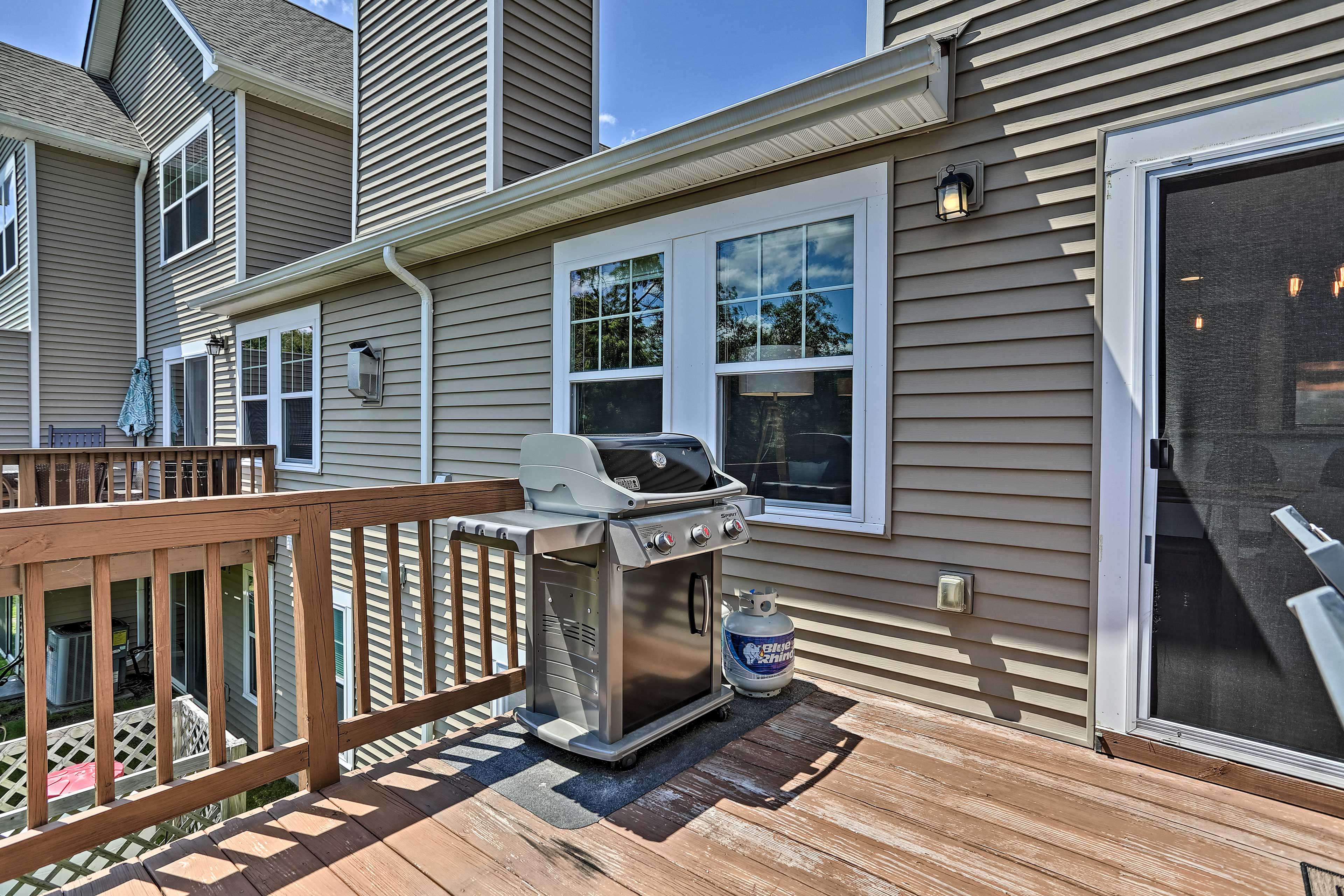 Private Deck | Access via Living Room | Gas Grill