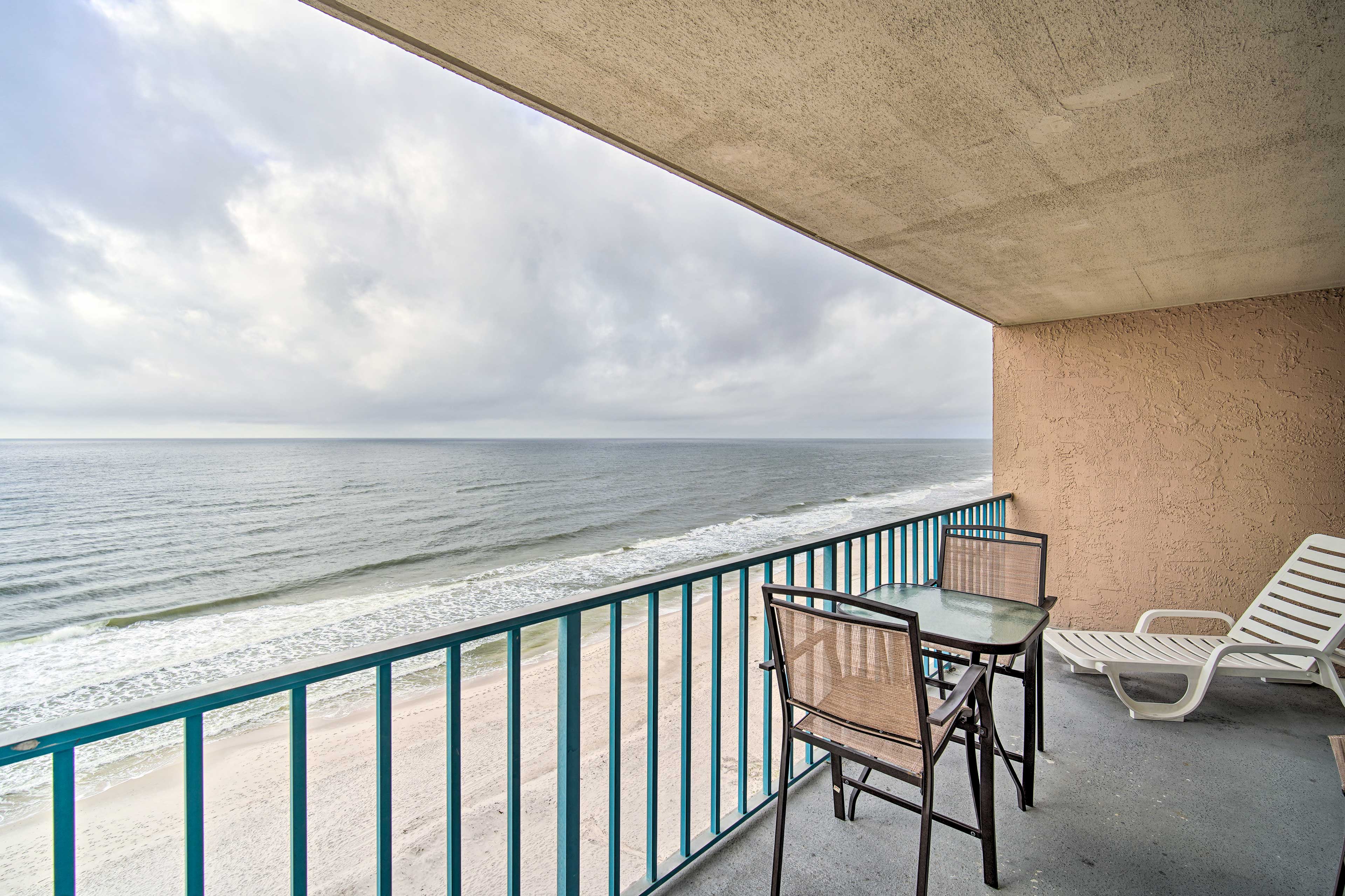 Private Covered Balcony | Gulf of Mexico View