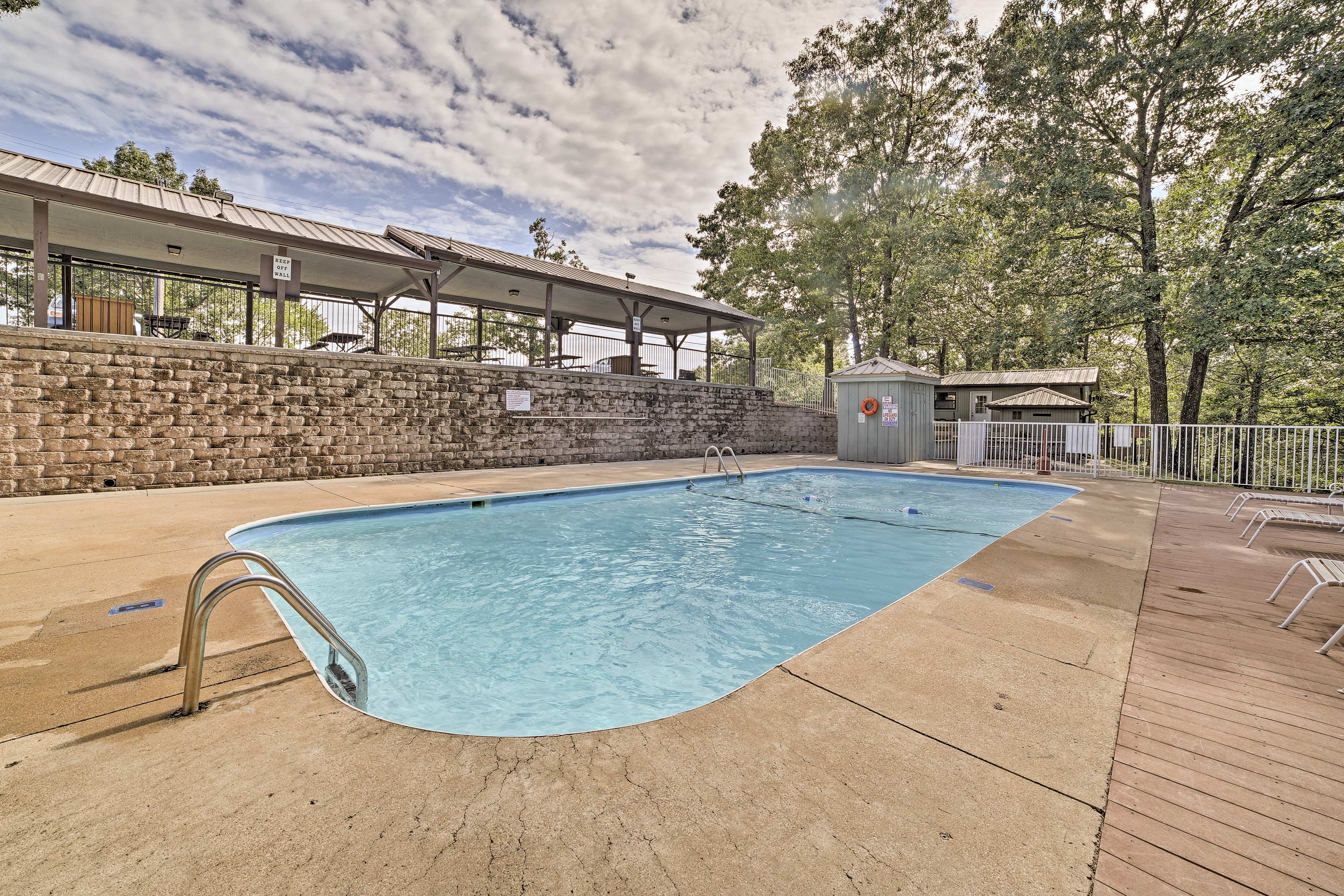 Take a dip in 1 of 2 pools!