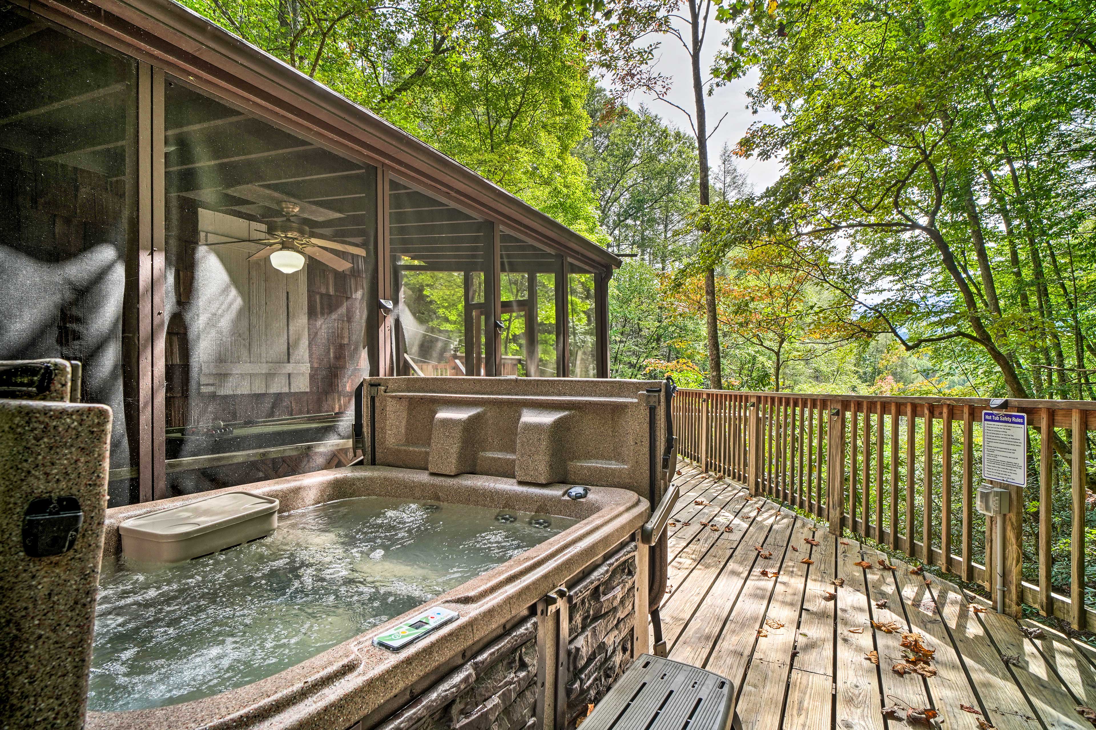 Private Hot Tub | Fire Pit | Spacious Deck | Additional Vacation Rental On-Site