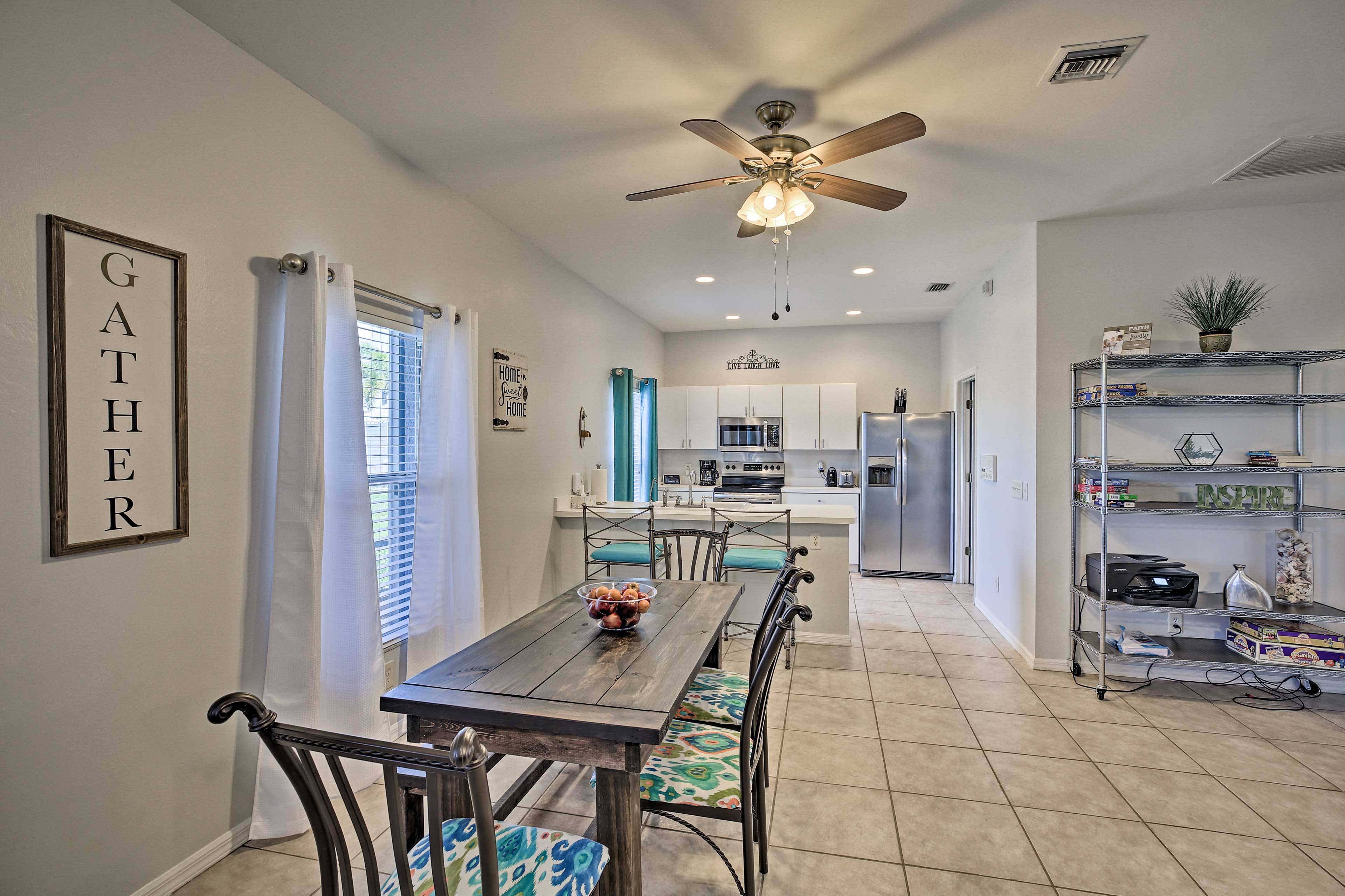 Fully Equipped Kitchen: Dining Area