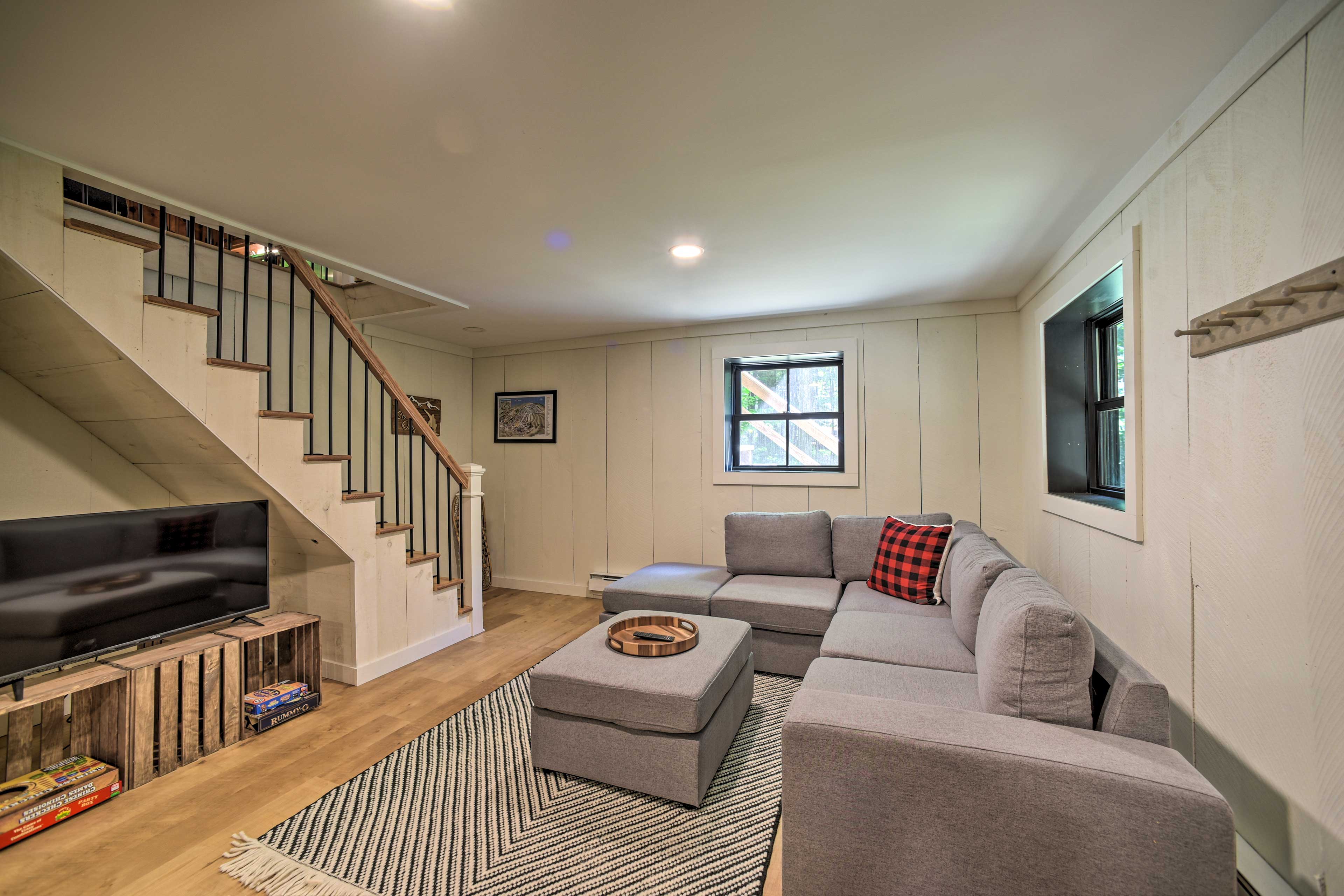 Downstairs Living Area: Sectional Sofa | Flat-Screen TV