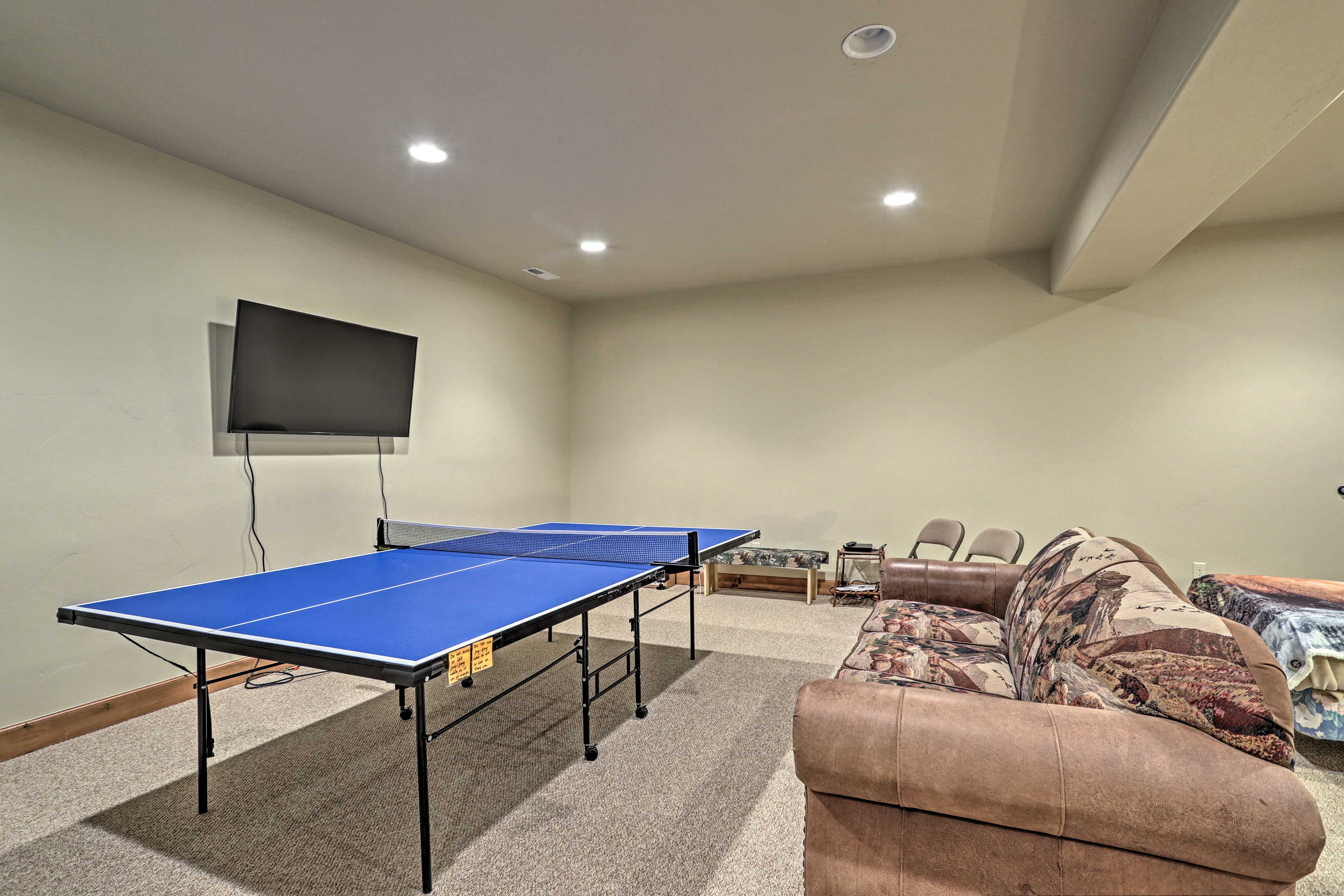 Host a ping pong tournament down in the game room!