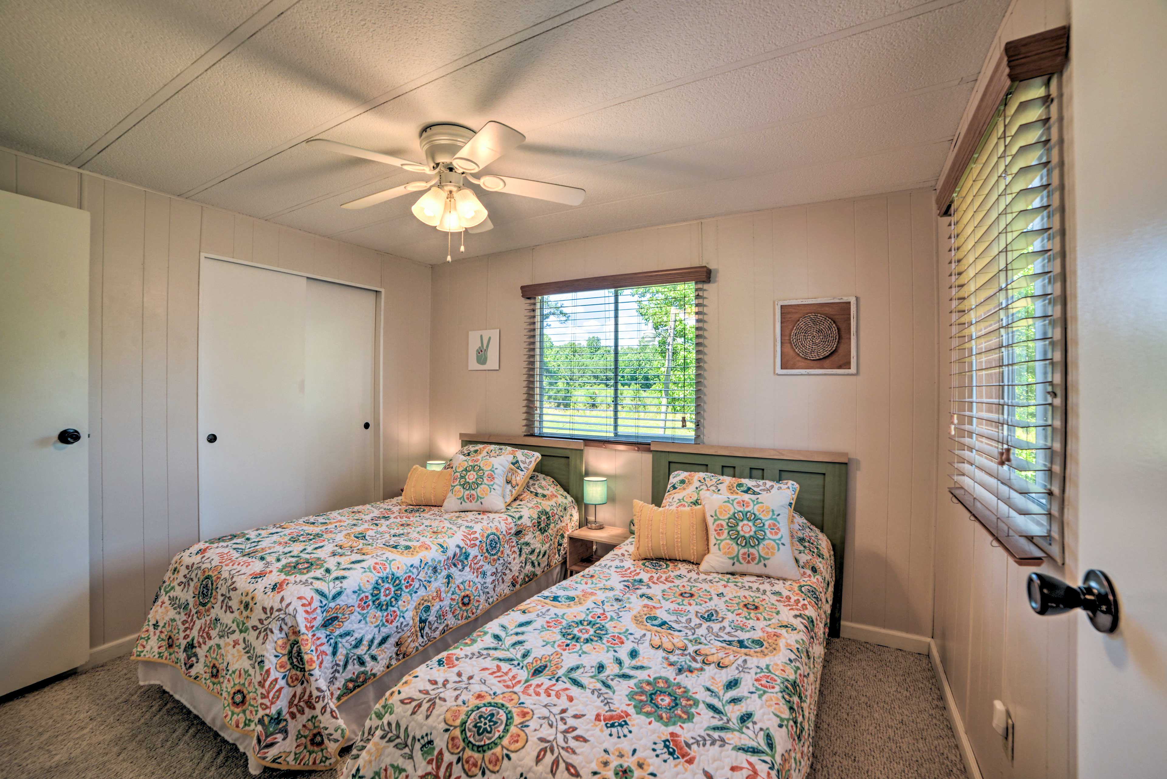 The third bedroom includes a double closet and w twin beds (one twin XL!).