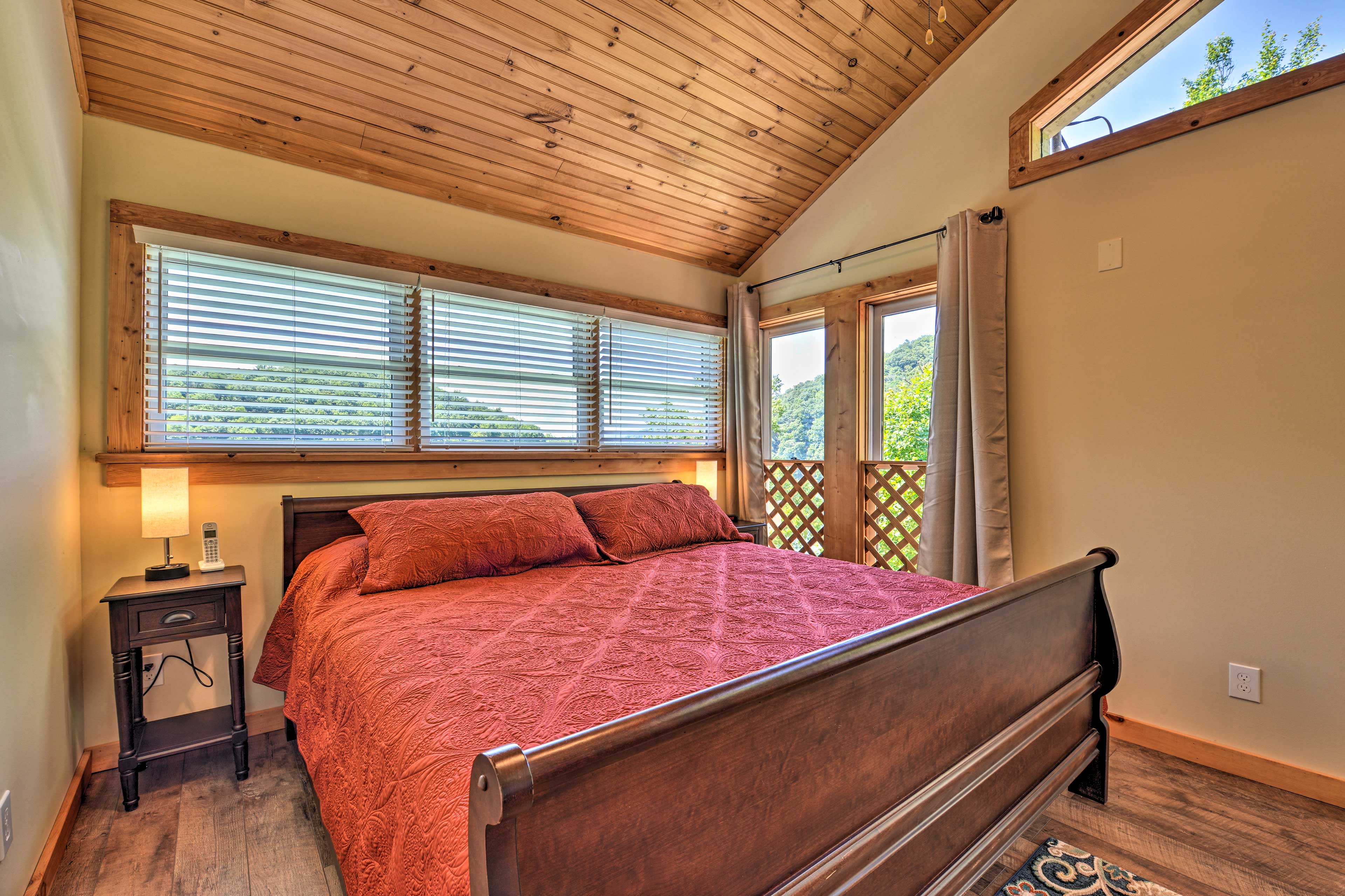 Heads of the house will love the king bed in this bedroom.