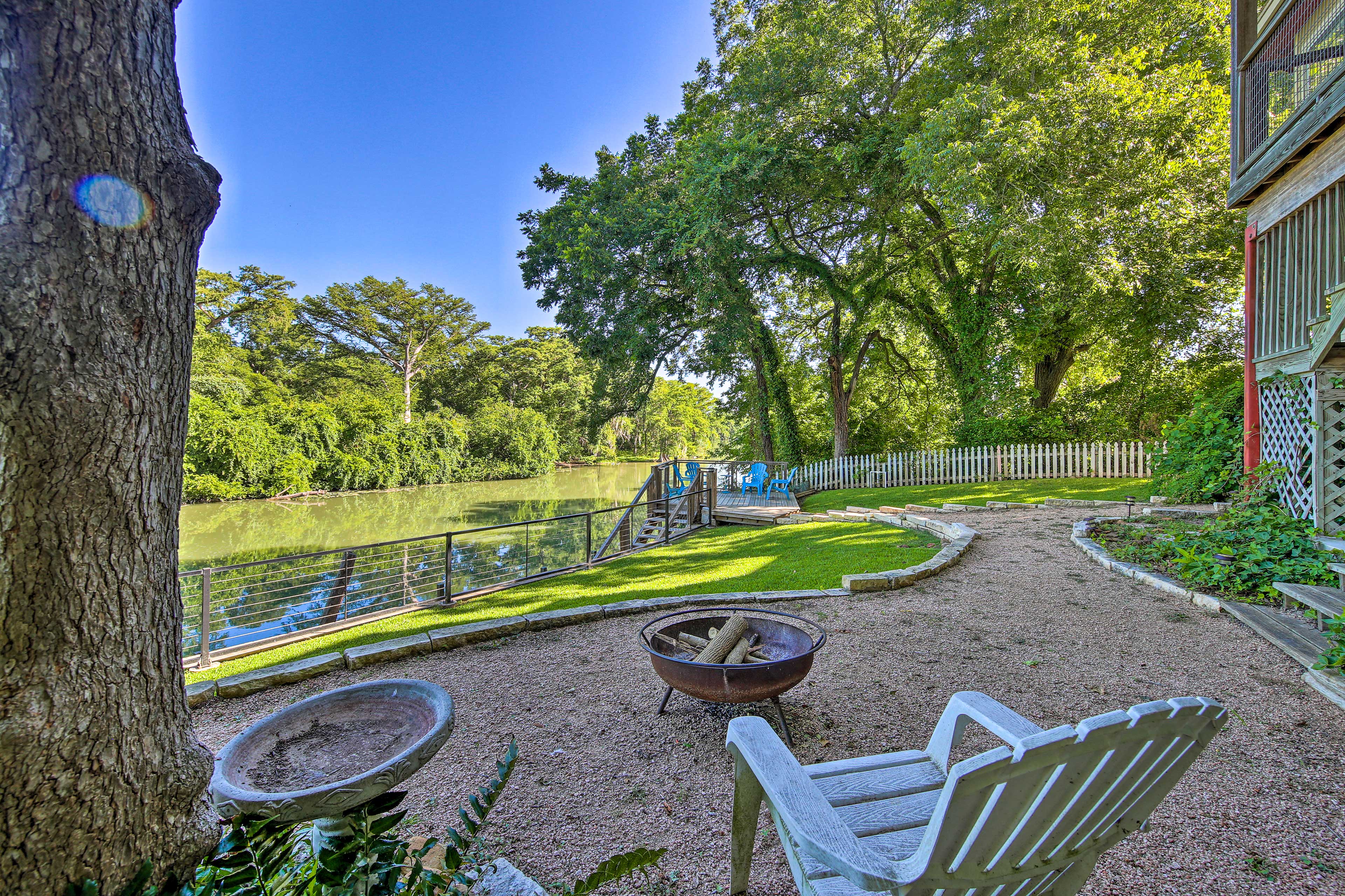 Kick back around the fire pit.