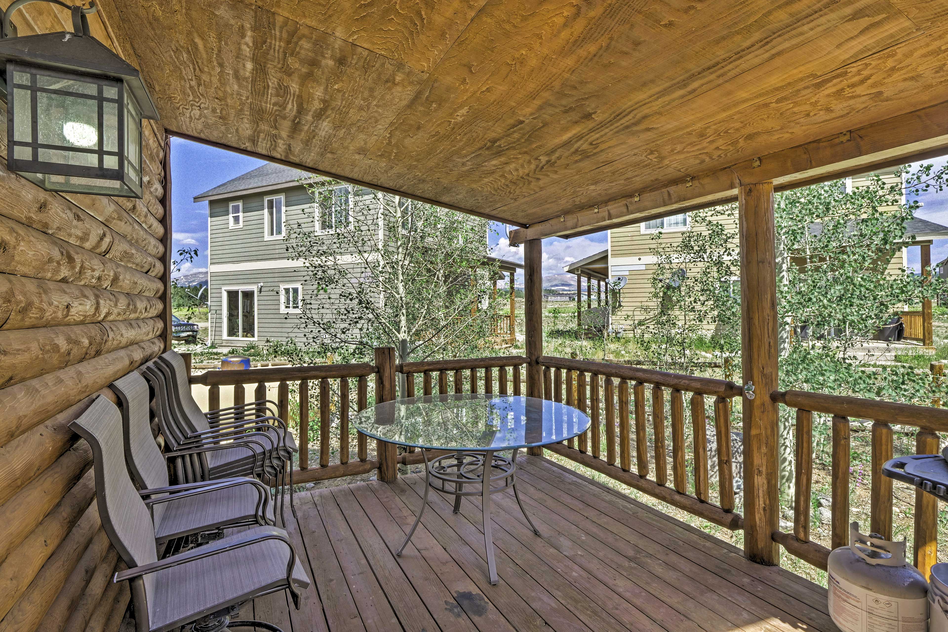 The property comes complete with a private deck.